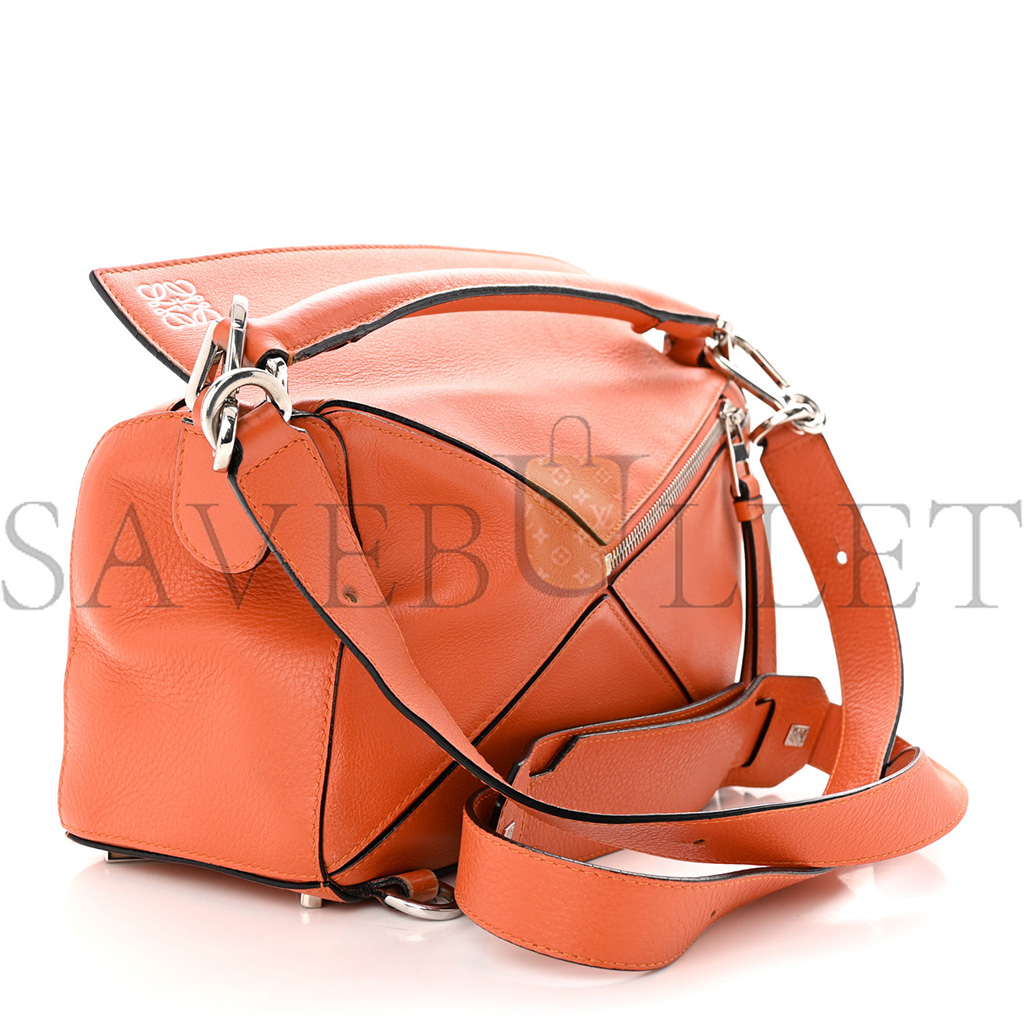 l*ew* calfskin small puzzle bag coral (24*16.5*10.5cm)