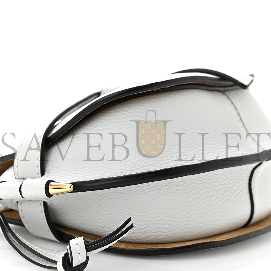 l*ew* soft grained calfskin anagram card holder lemon (20*12*7cm)