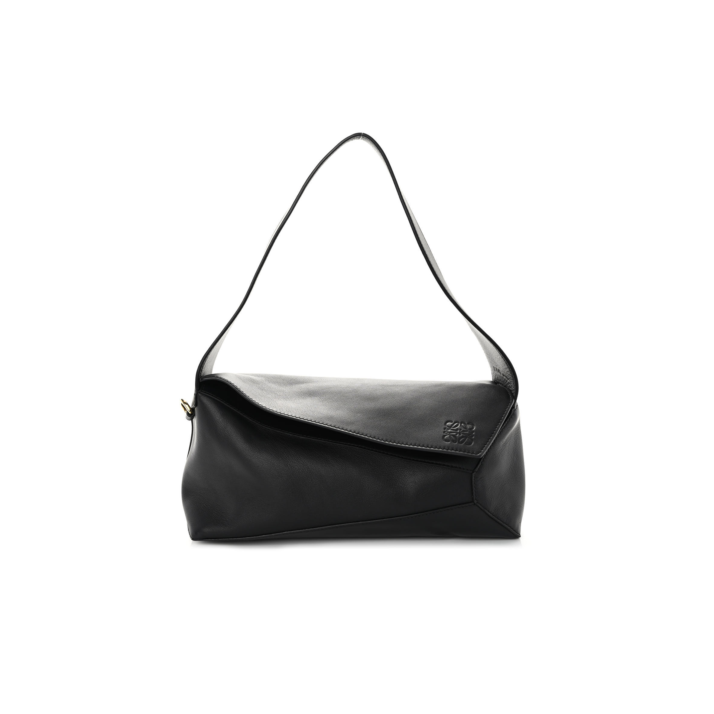 l*ew* calfskin puzzle hobo black (29*14*11cm)