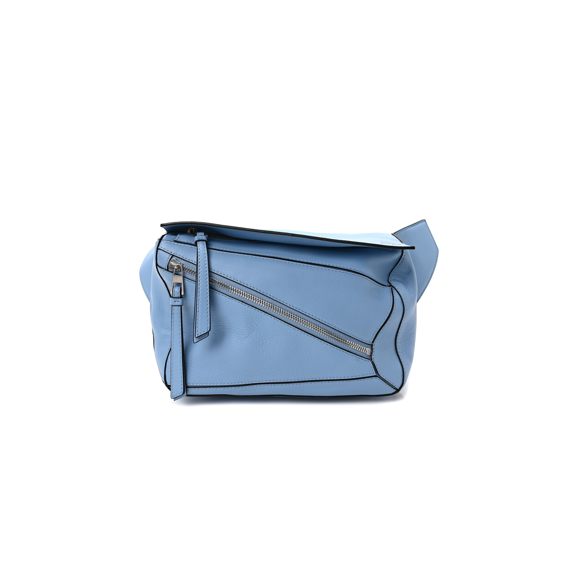 l*ew* calfskin small puzzle bumbag olympic blue (23*15*10cm)