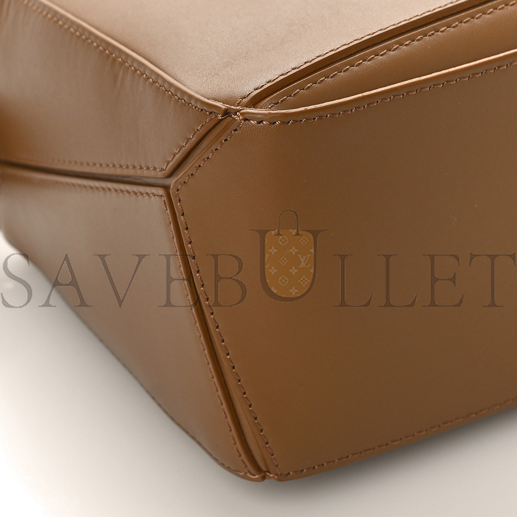 l*ew* satin calfskin monoCh*0me small puzzle edge bag pale oak (24*16.5*10.5cm)
