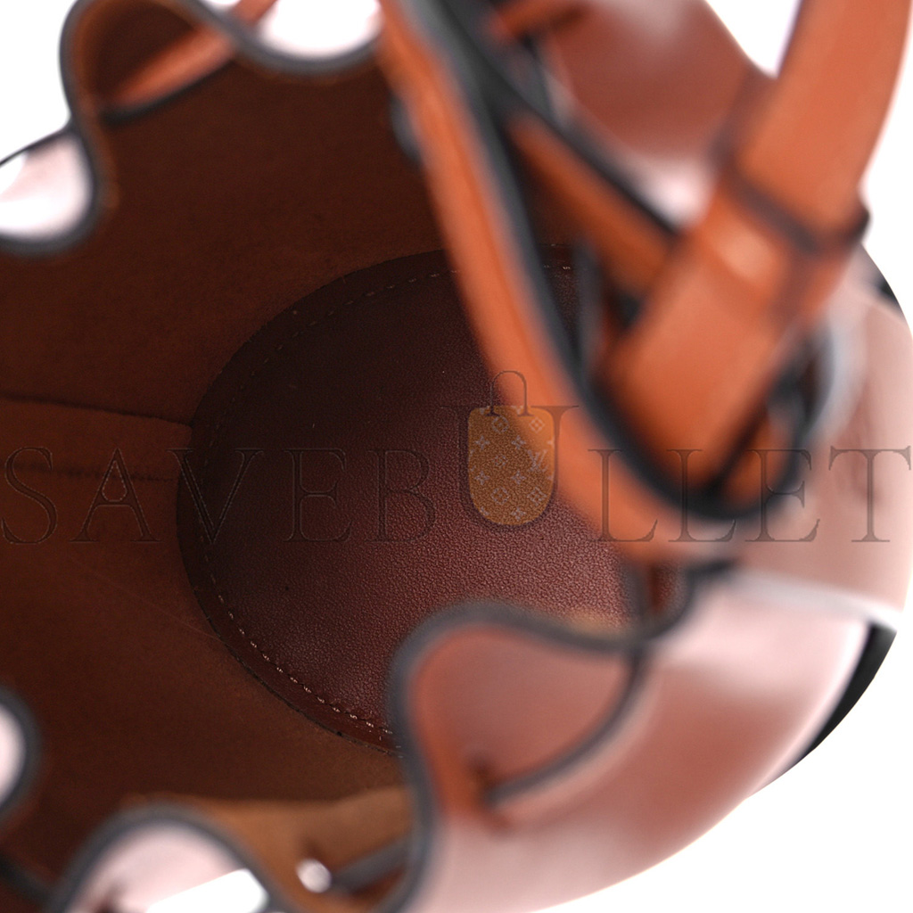 l*ew* calfskin balloon nano bucket bag tan (14*9*5cm)