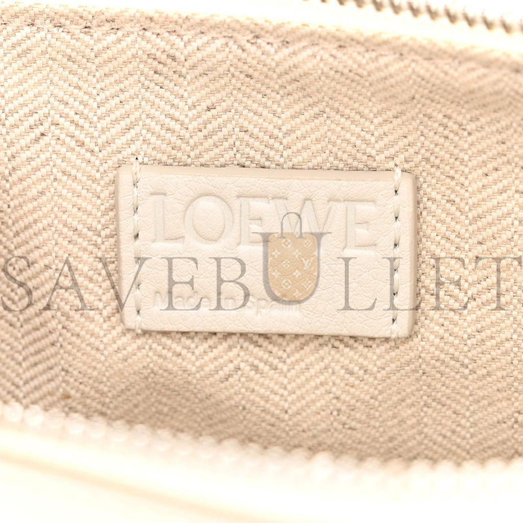 l*ew* calfskin mini hammock hobo soft white (17*15*10cm)