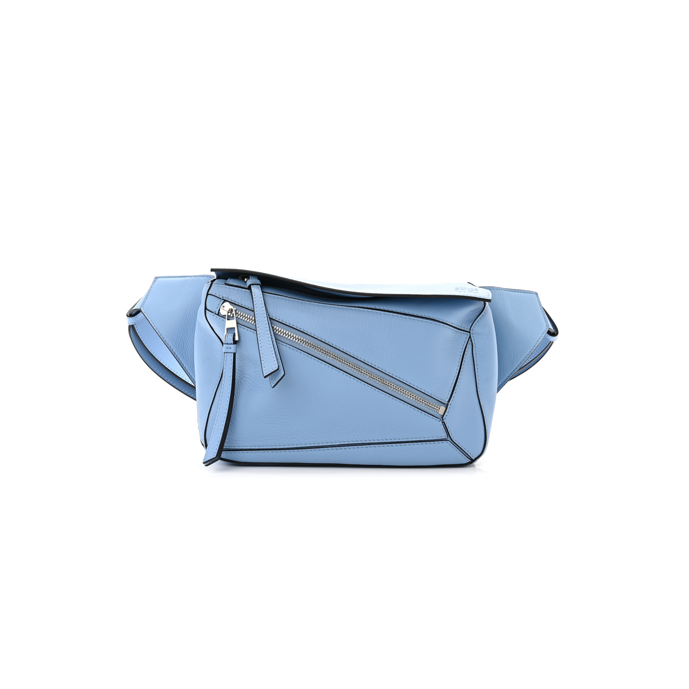 l*ew* calfskin small puzzle bumbag olympic blue (23*15*10cm)