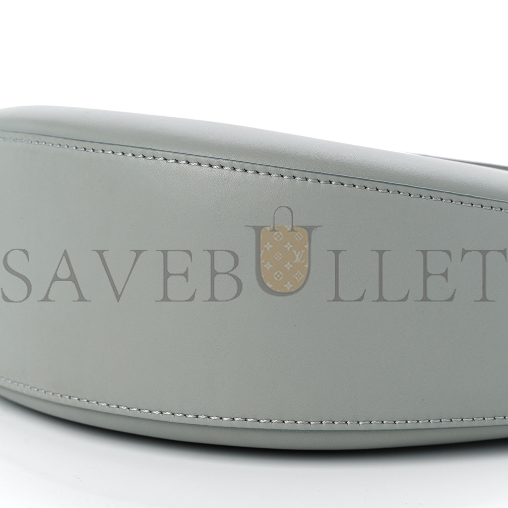 l*ew* satin calfskin jacquard luna bag ash grey (20*17*8cm)