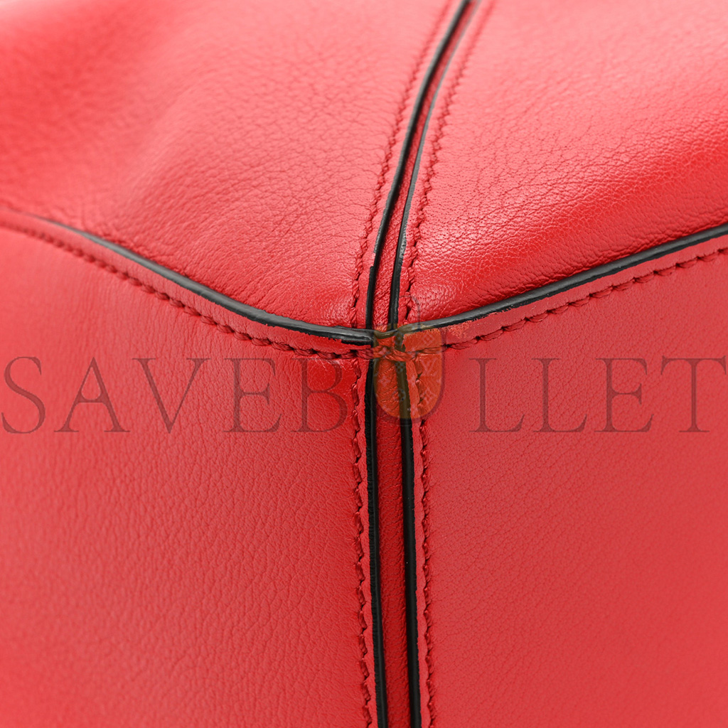 l*ew* calfskin small puzzle bag scarlet (24*16.5*10.5cm)