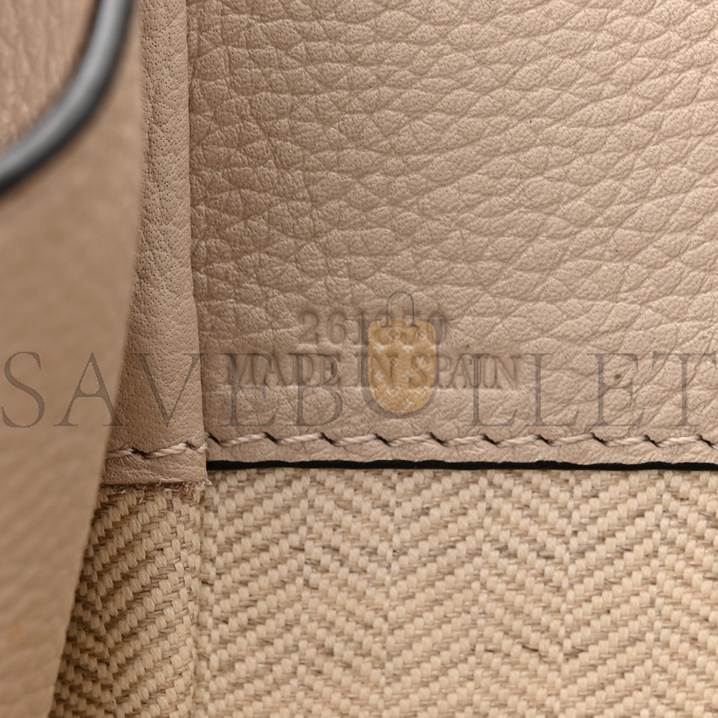 l*ew* grained calfskin small hammock shoulder bag sand (30*25*13.5cm)