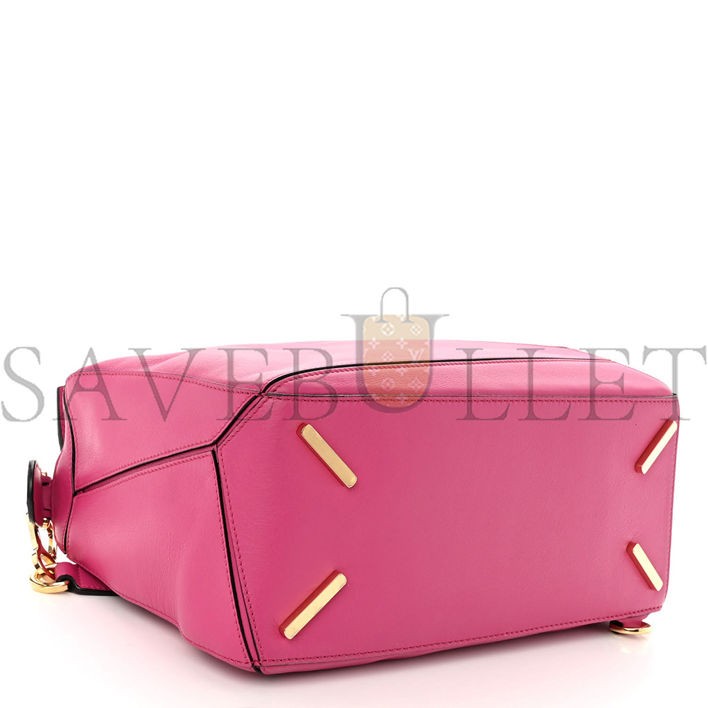 l*ew* calfskin medium puzzle bag fuchsia (29*18*12cm)