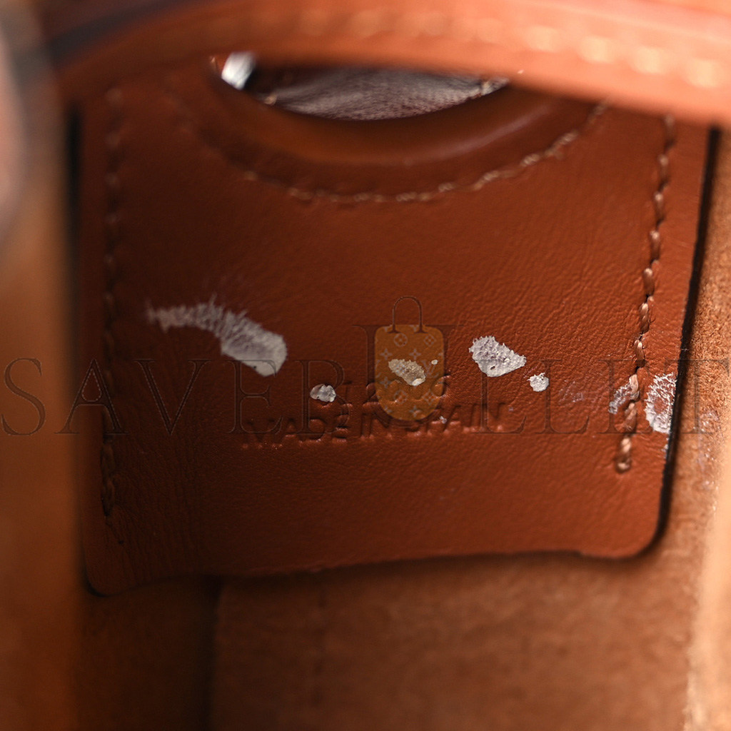 l*ew* calfskin balloon bucket bag tan (29*22*20cm)