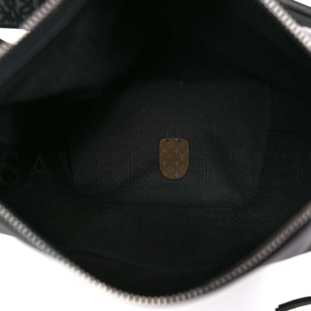 l*ew* S*pple smooth calfskin jacquard small cubi bag black (23*21*11cm)