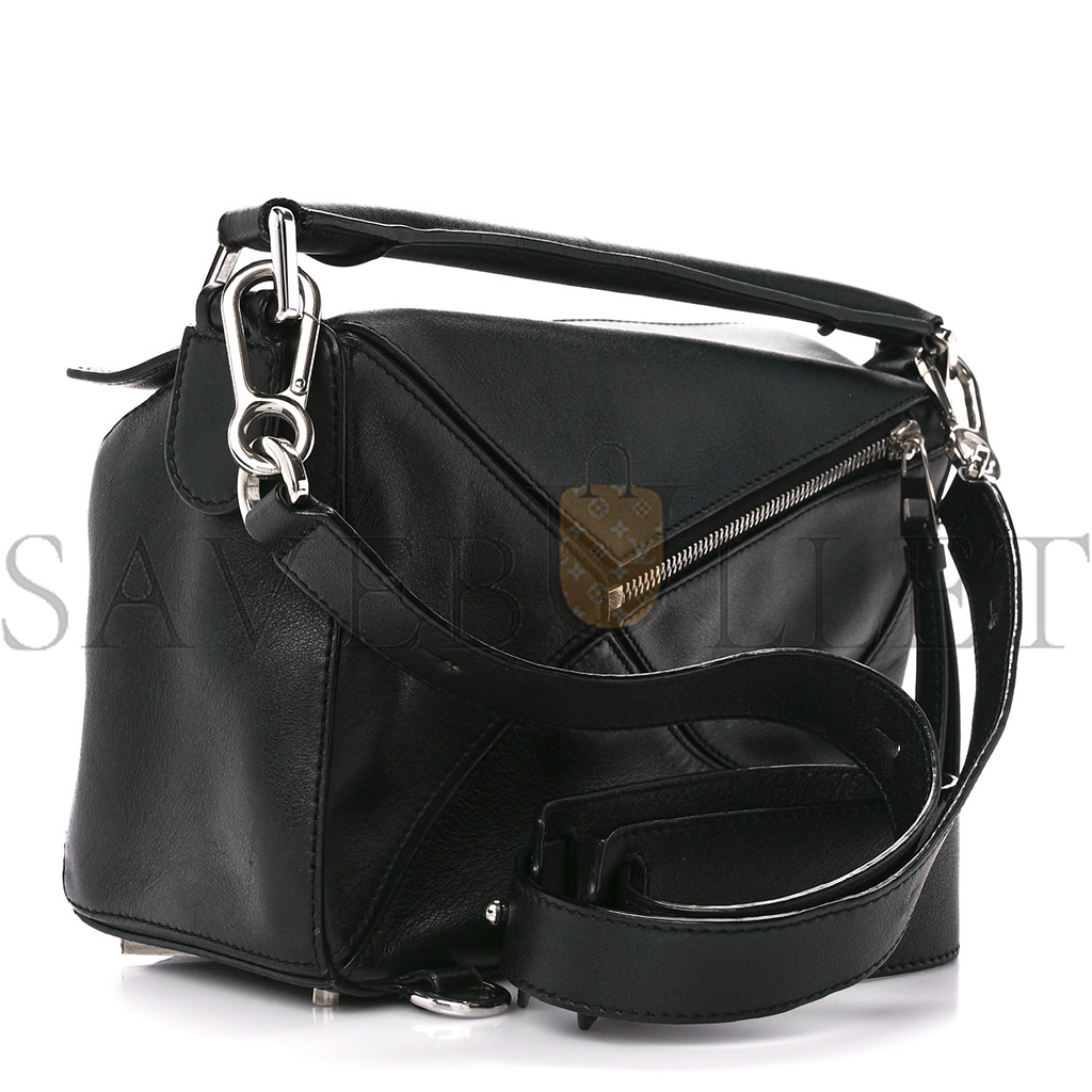 l*ew* calfskin medium puzzle bag black (29*19.5*14cm)