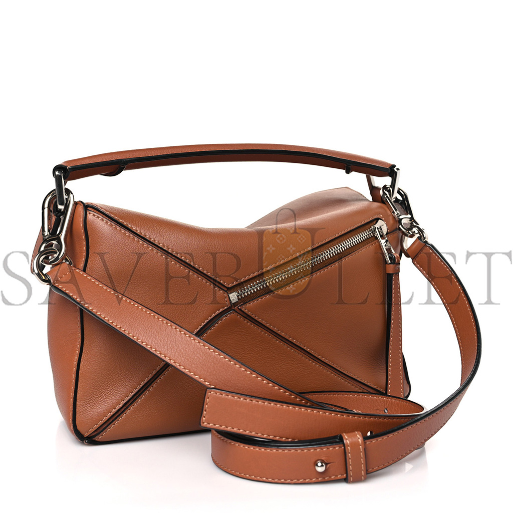 l*ew* calfskin small puzzle bag tan (24*16.5*10.5cm)