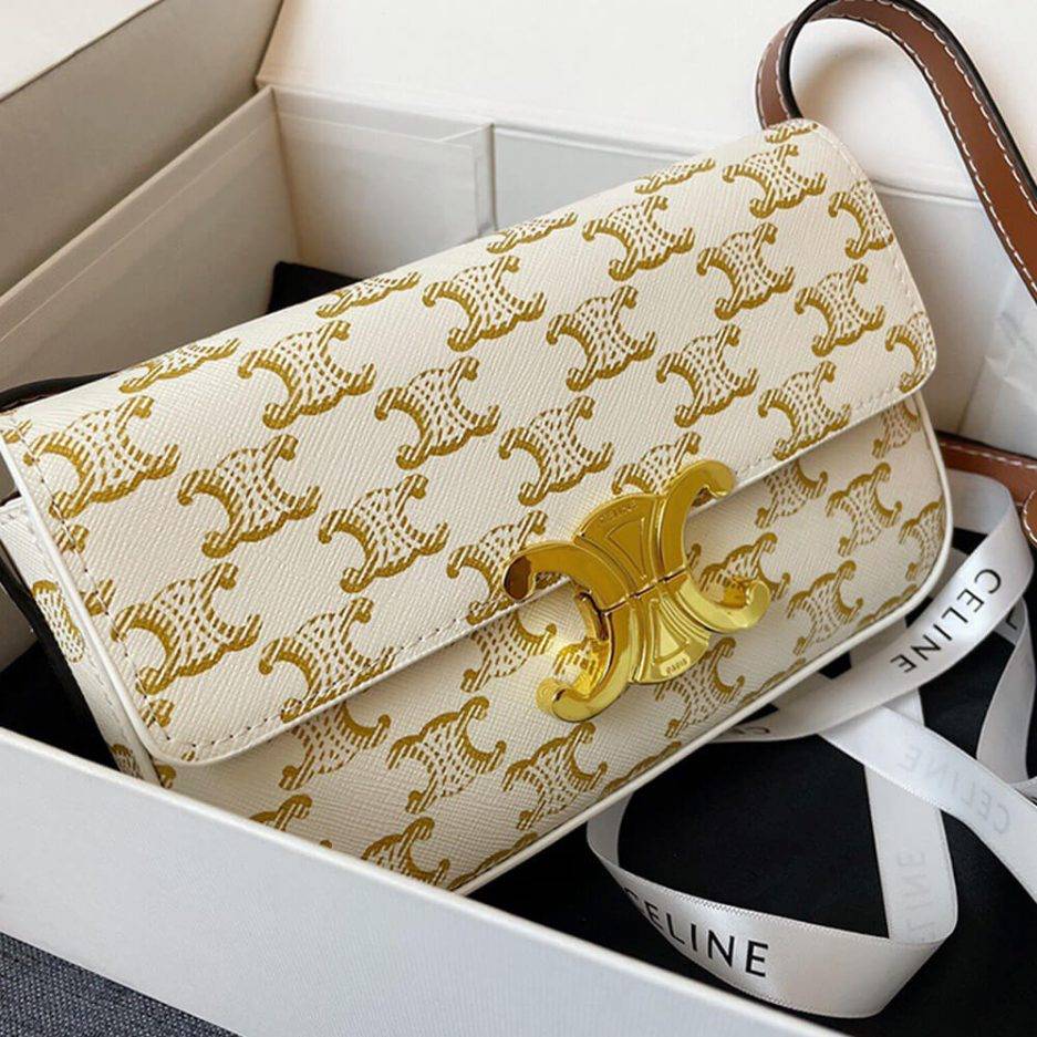 Ce**e triomphe shoulder bag 194142cuz.01bc (20cm*10cm*4cm)