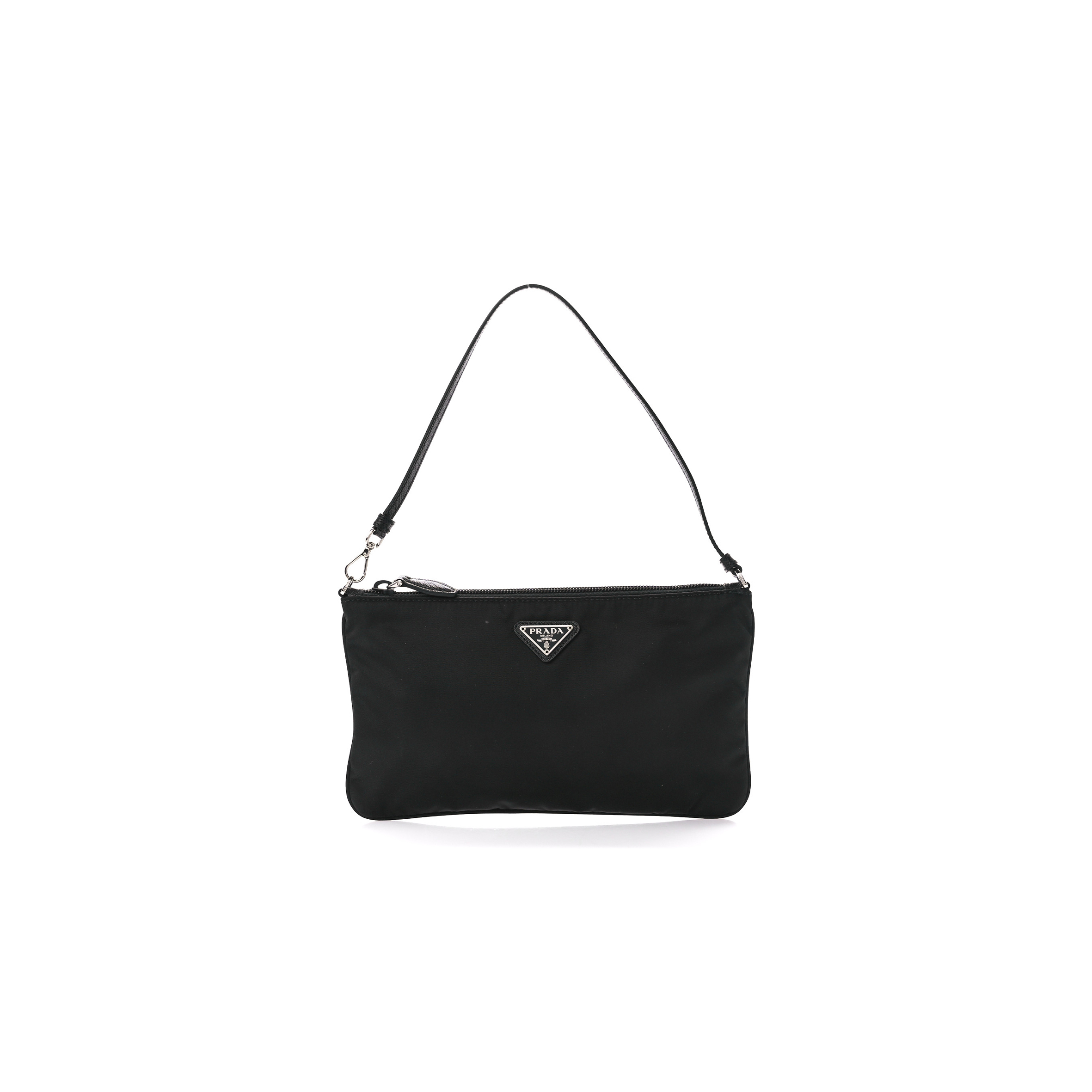 Pra*a re-nylon vela pouch black (24*18*14cm)
