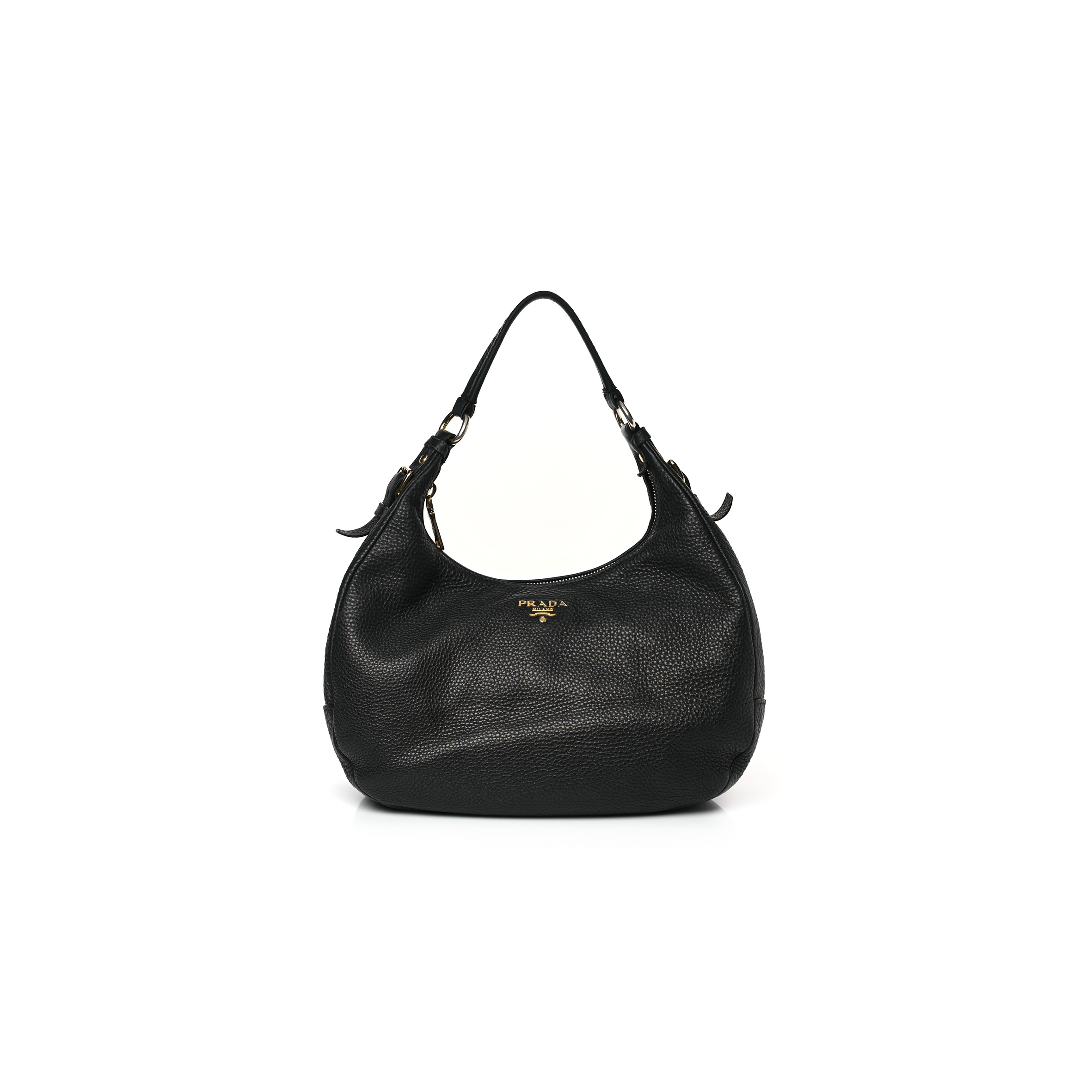 Pra*a vitello daino hobo black (36*30*15cm)