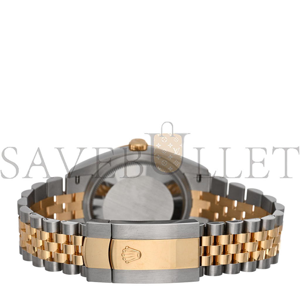 r*l*x stainless steel 18k yellow gold Di*m*nd 36mm oyster perpetual datejust watch silver roman 126233
