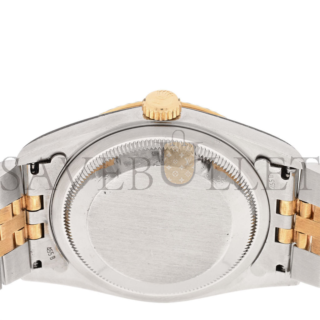 r*l*x stainless steel 18k yellow gold Di*m*nd 36mm oyster perpetual datejust watch champagne jubilee 16233