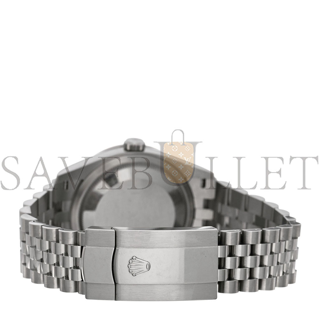 r*l*x stainless steel 18k white gold Di*m*nd 36mm oyster perpetual datejust watch black 126284rbr