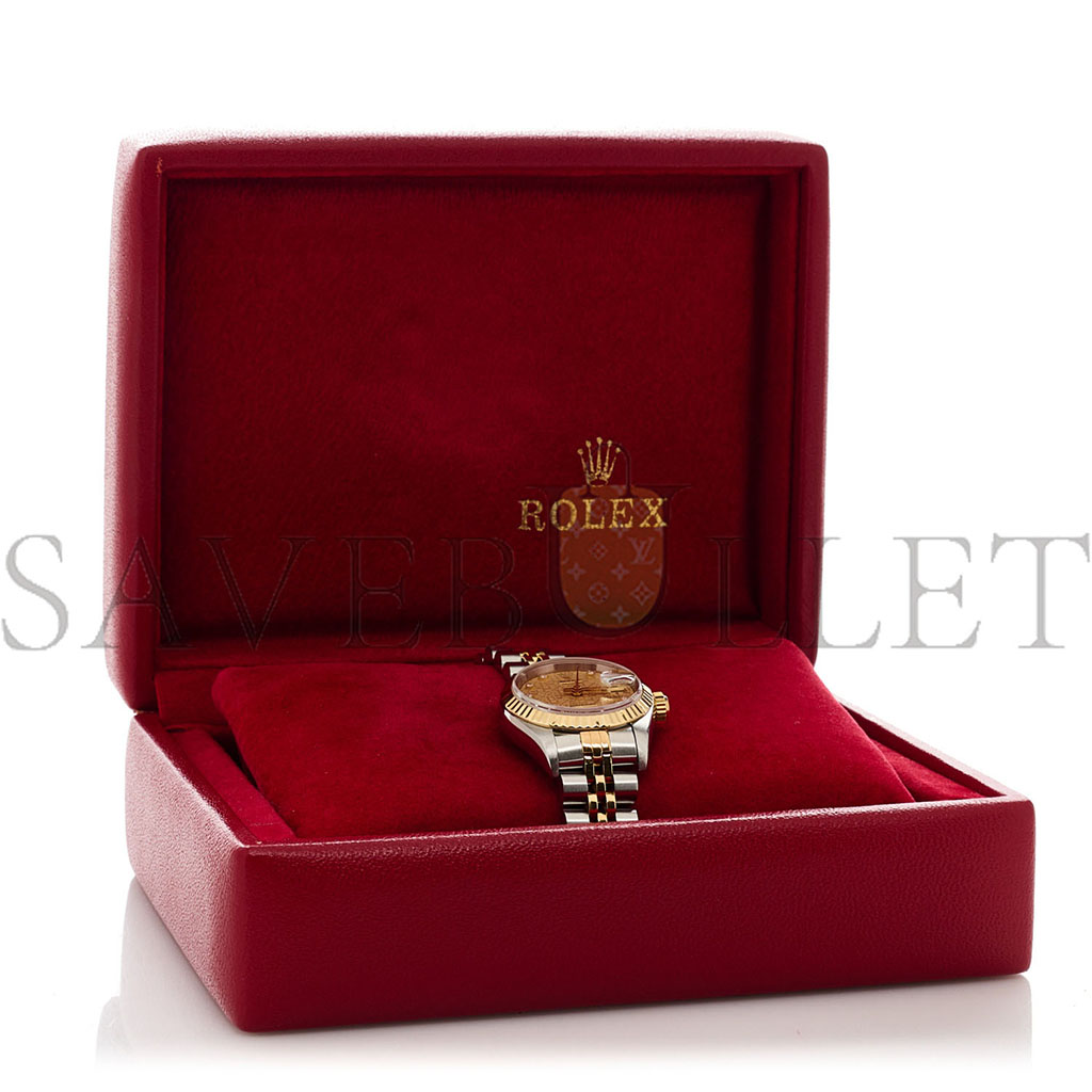 r*l*x stainless steel 18k yellow gold Di*m*nd 26mm oyster perpetual datejust watch champagne jubilee 69173