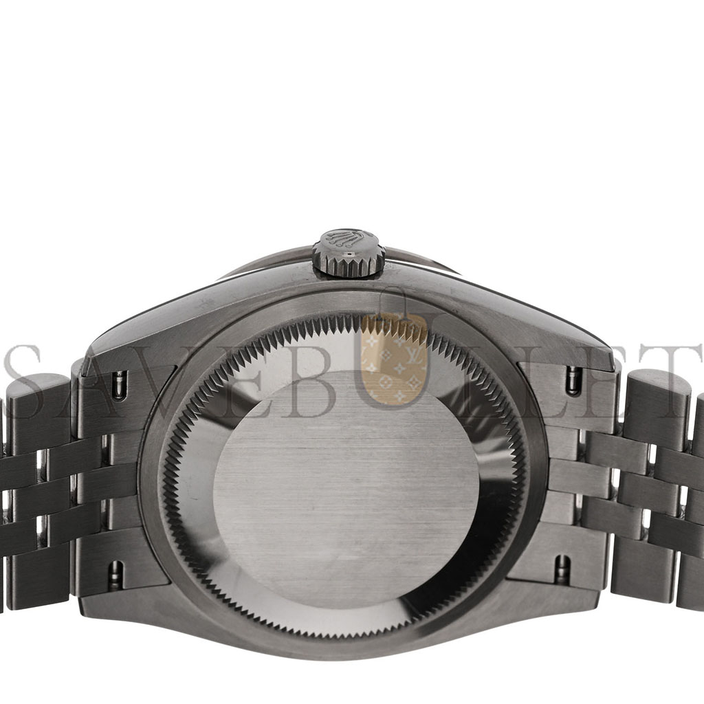 r*l*x stainless steel 18k white gold Di*m*nd bezel 36mm oyster perpetual datejust watch blue 126284rbr