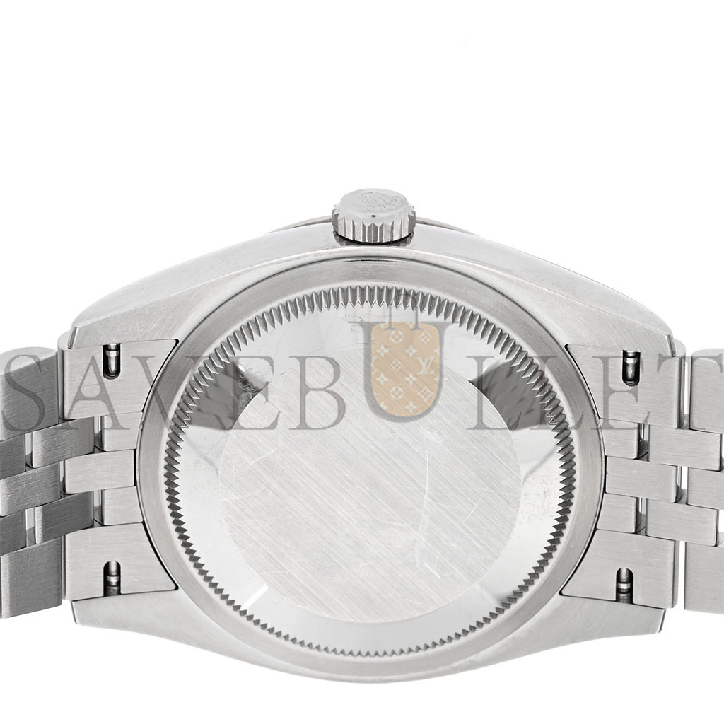 R*l*x stainless steel 18k white gold 36mm oyster perpetual datejust watch white roman 126234