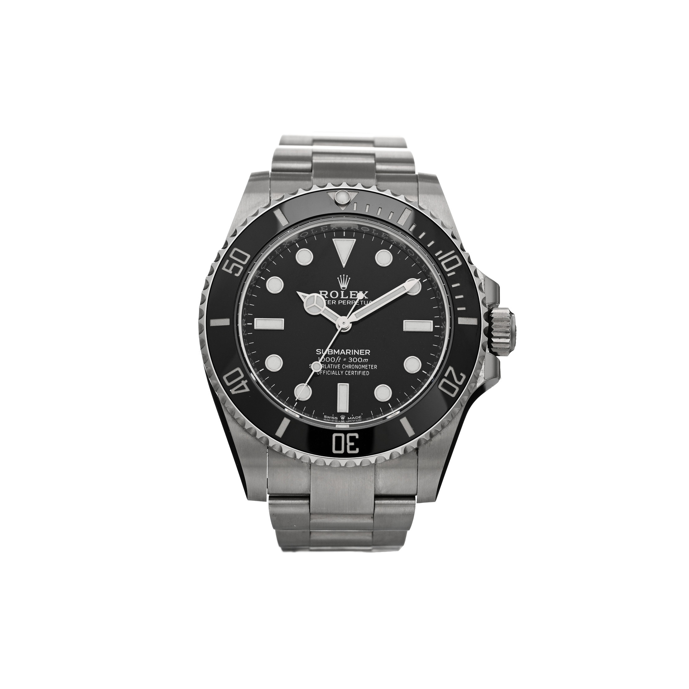 R*l*x stainless steel 41mm oyster perpetual submariner watch black 124060