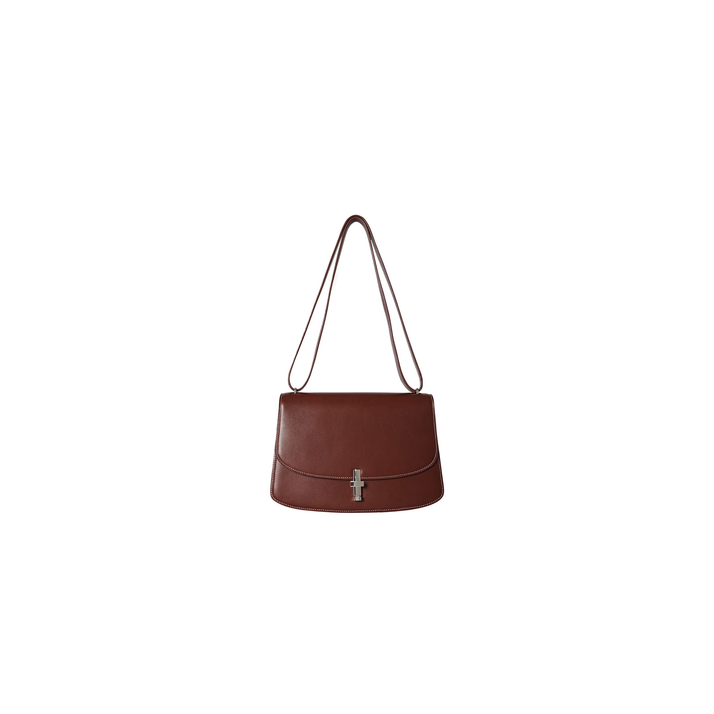 T*e R*w sofia 10.00 shoulder bag in leather cherry wood w1570l60chywd (25*18*8cm）