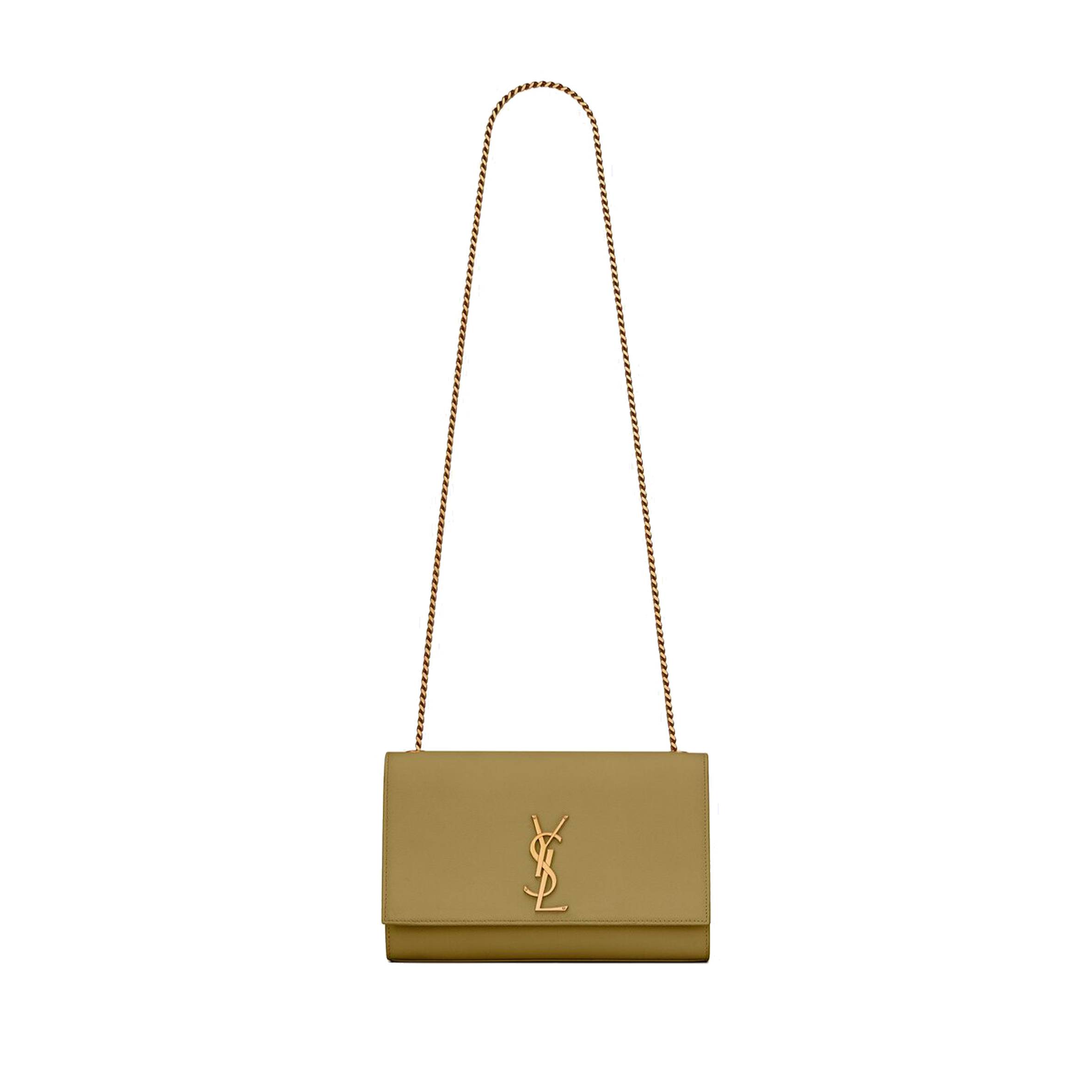 Y*L kate medium chain bag in grain de poudre embossed leather 364021bow0w3321 (24*14.5*5.5cm)