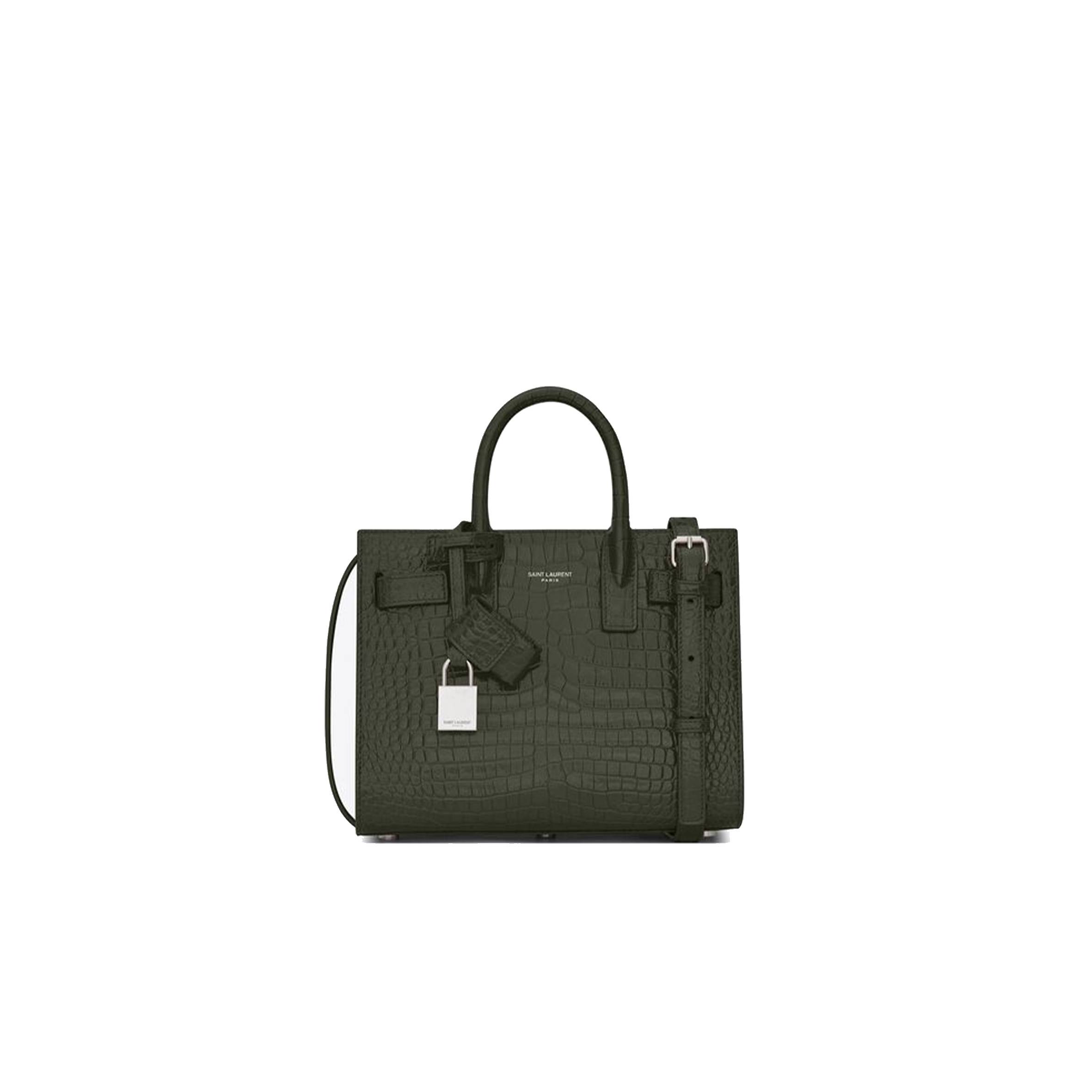 Y*L sac de jour nano in embossed crocodile shiny leather 392035dnd1n3045 (22*18*10.5cm)