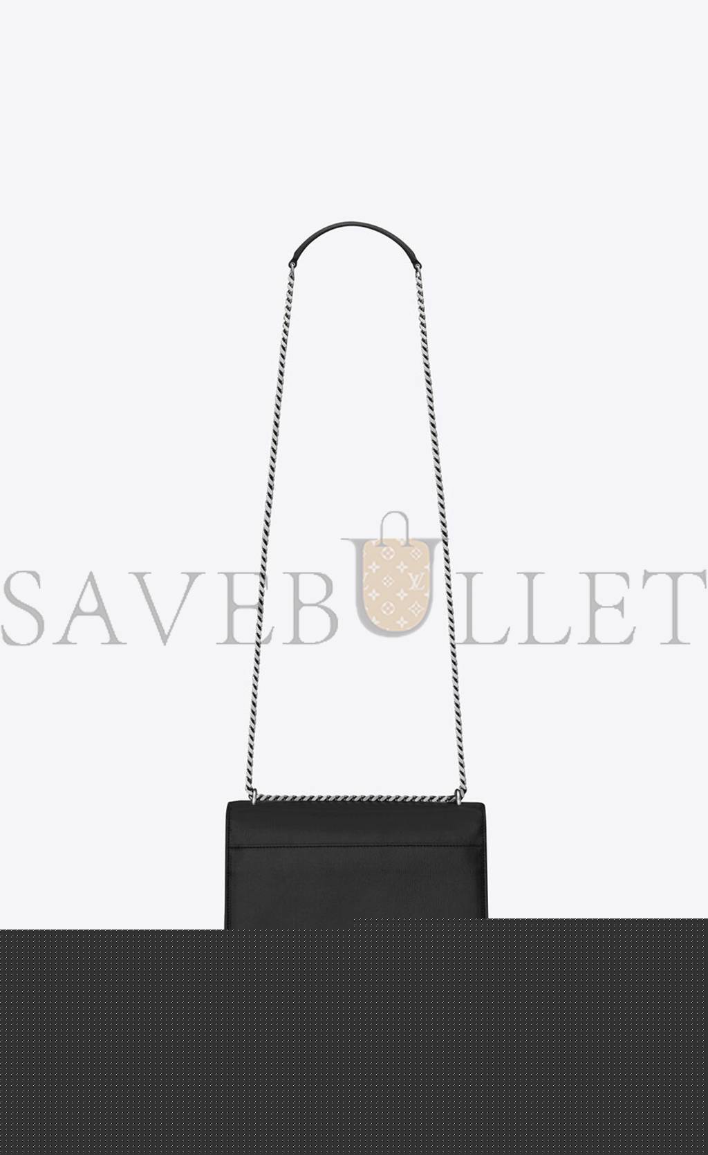 Y*L sunset medium chain bag in smooth leather 442906d420n1000 (22*16*6.5cm)
