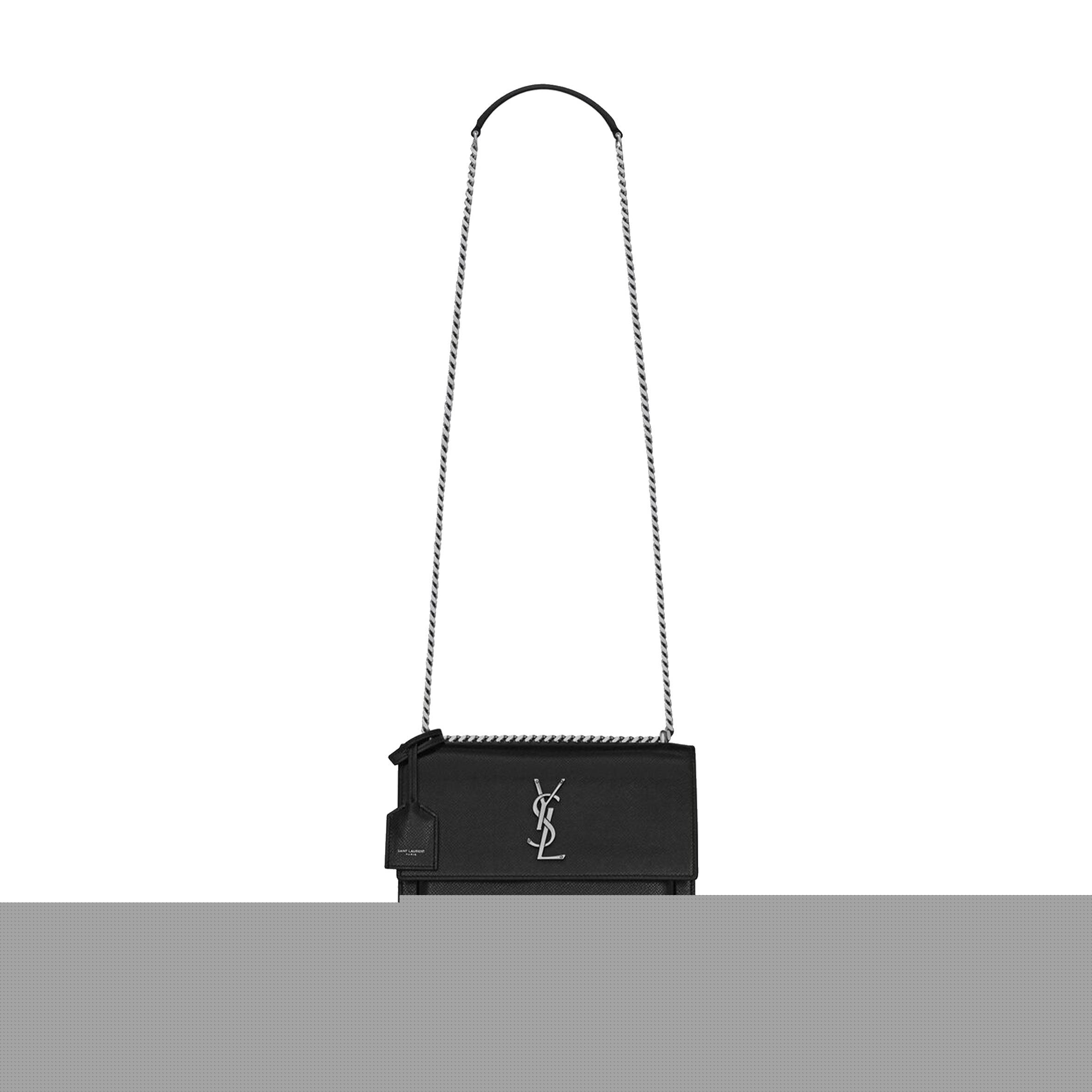 Y*L sunset medium chain bag in coated bark leather 442906h3z0n1000 (22*16*6.5cm)