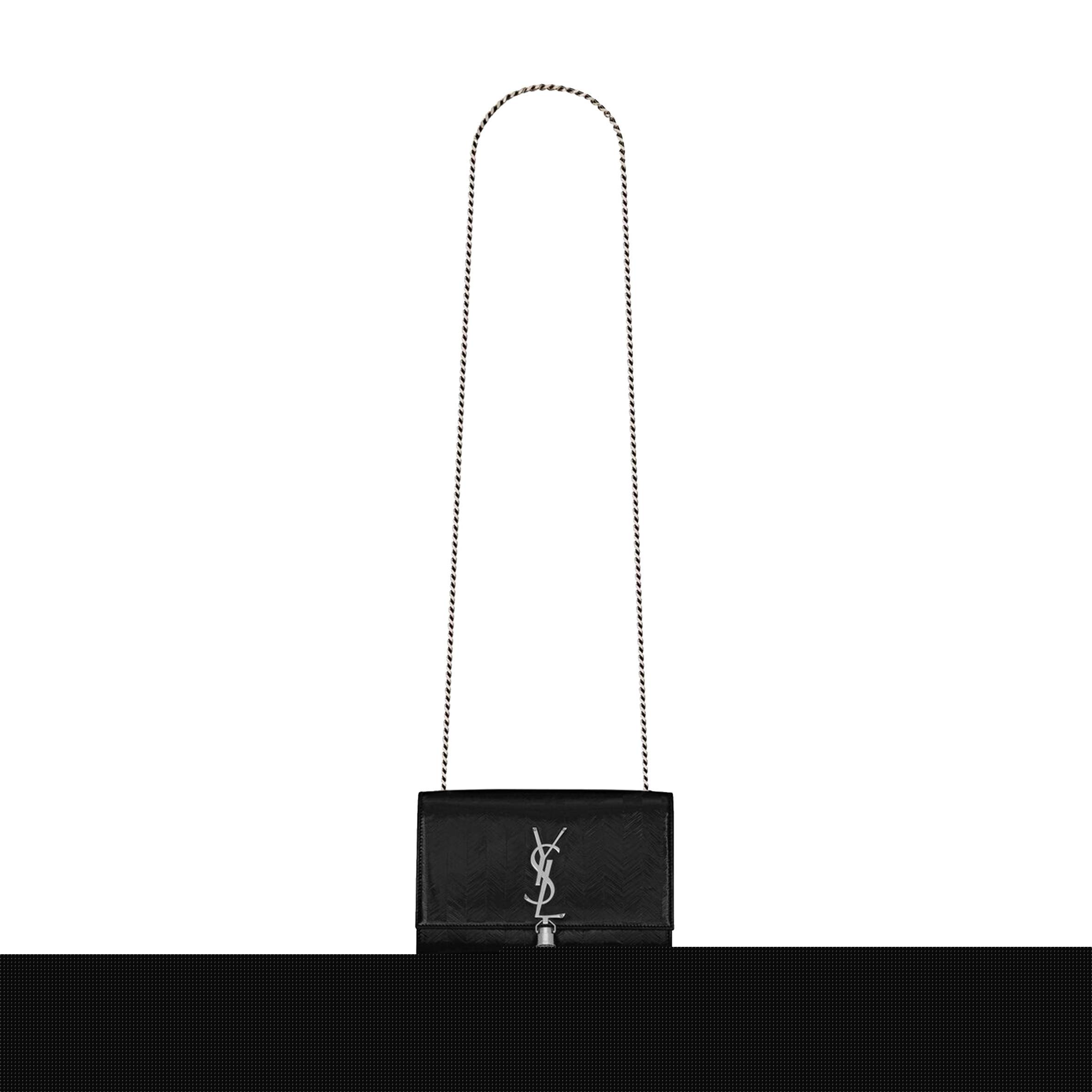 Y*L kate small chain bag with tassel in chevron patent leather 474366aaawi1000 (20*12.5*5cm)