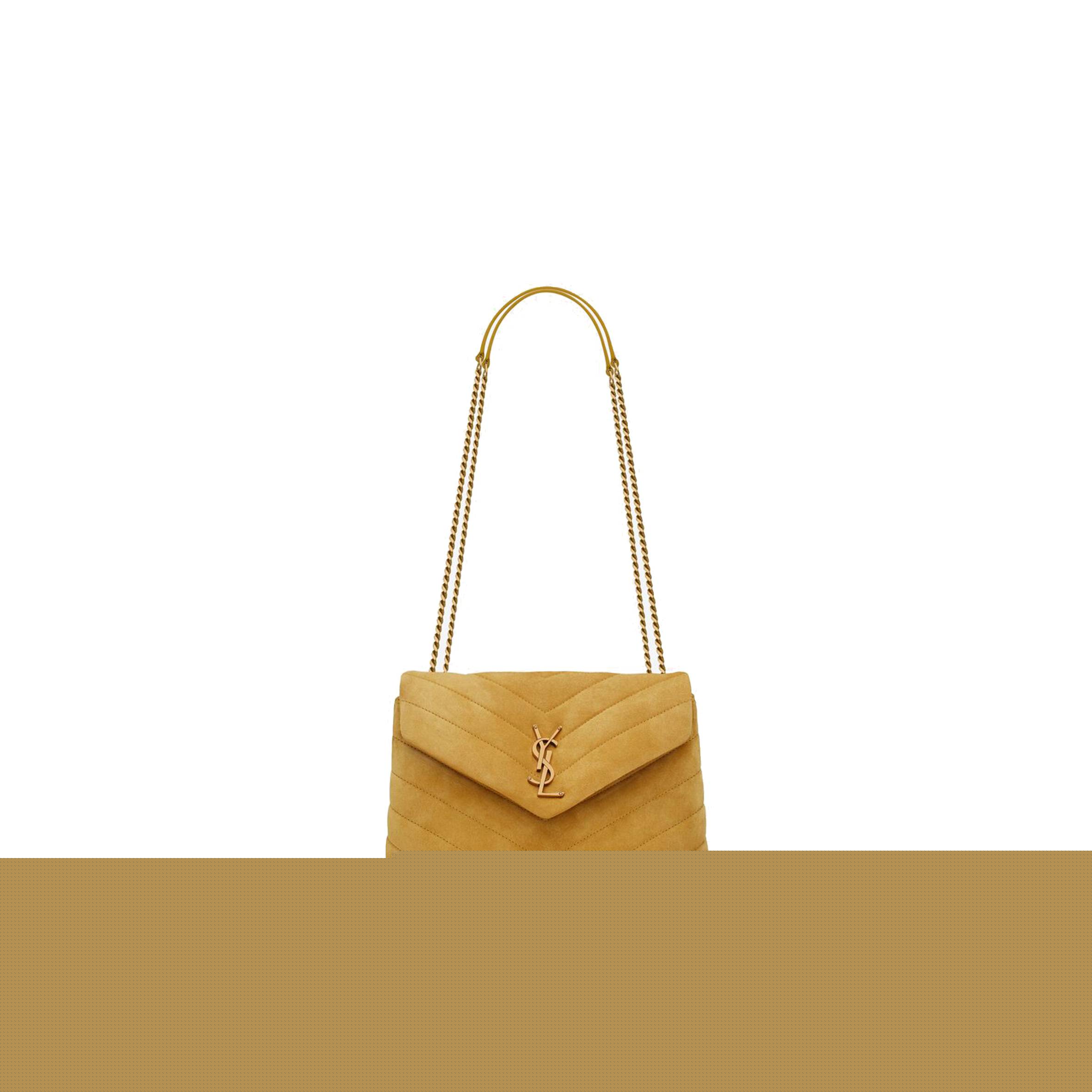 Y*L loulou small chain bag in quilted "y" suede 4946991u8677314 (23*17*9cm)