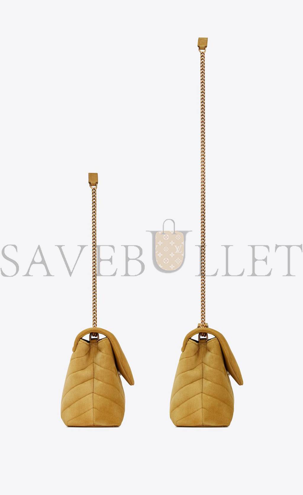 Y*L loulou small chain bag in quilted "y" suede 4946991u8677314 (23*17*9cm)