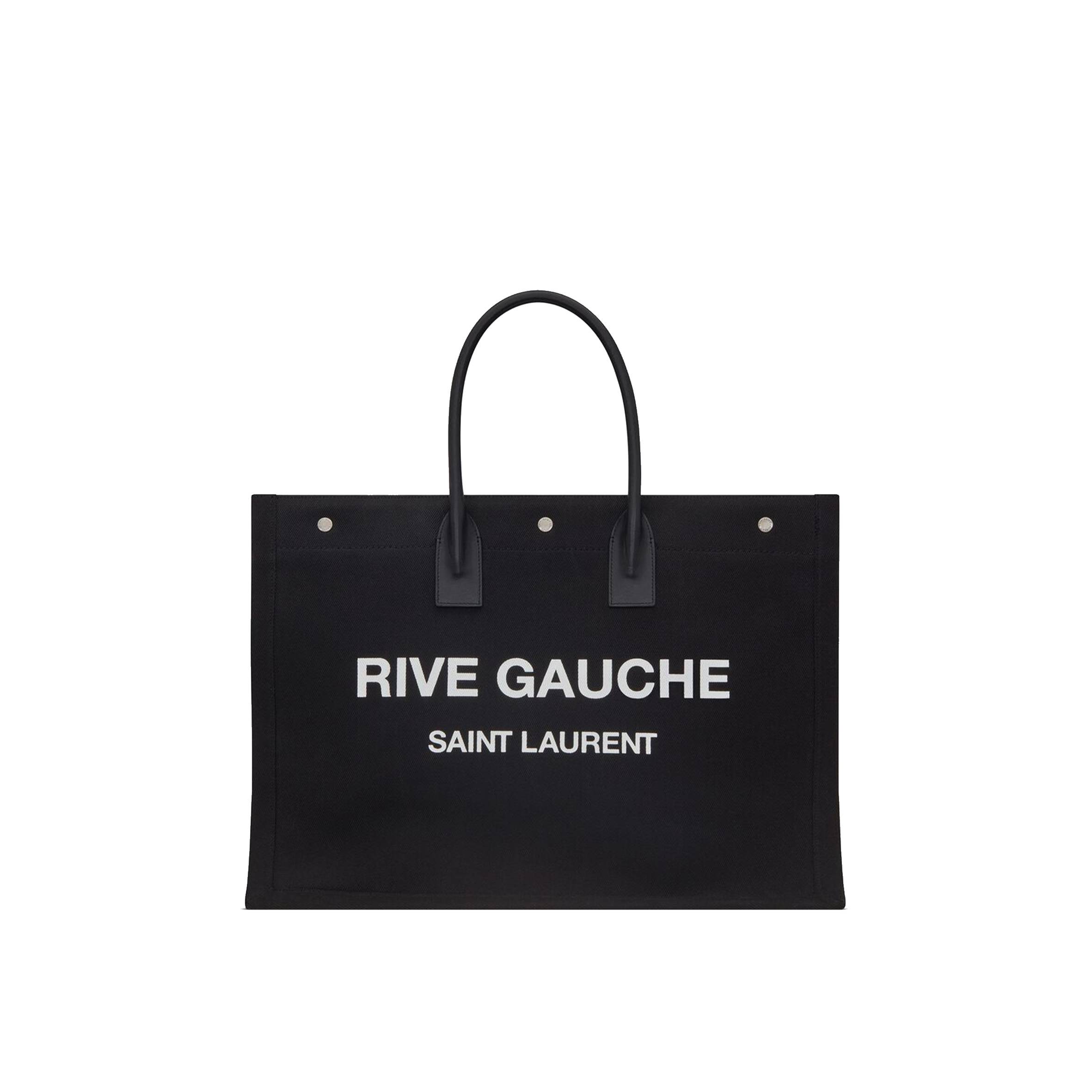 Y*L rive gauche tote bag in linen and leather 49929096n9e1070 (48*36*16cm)