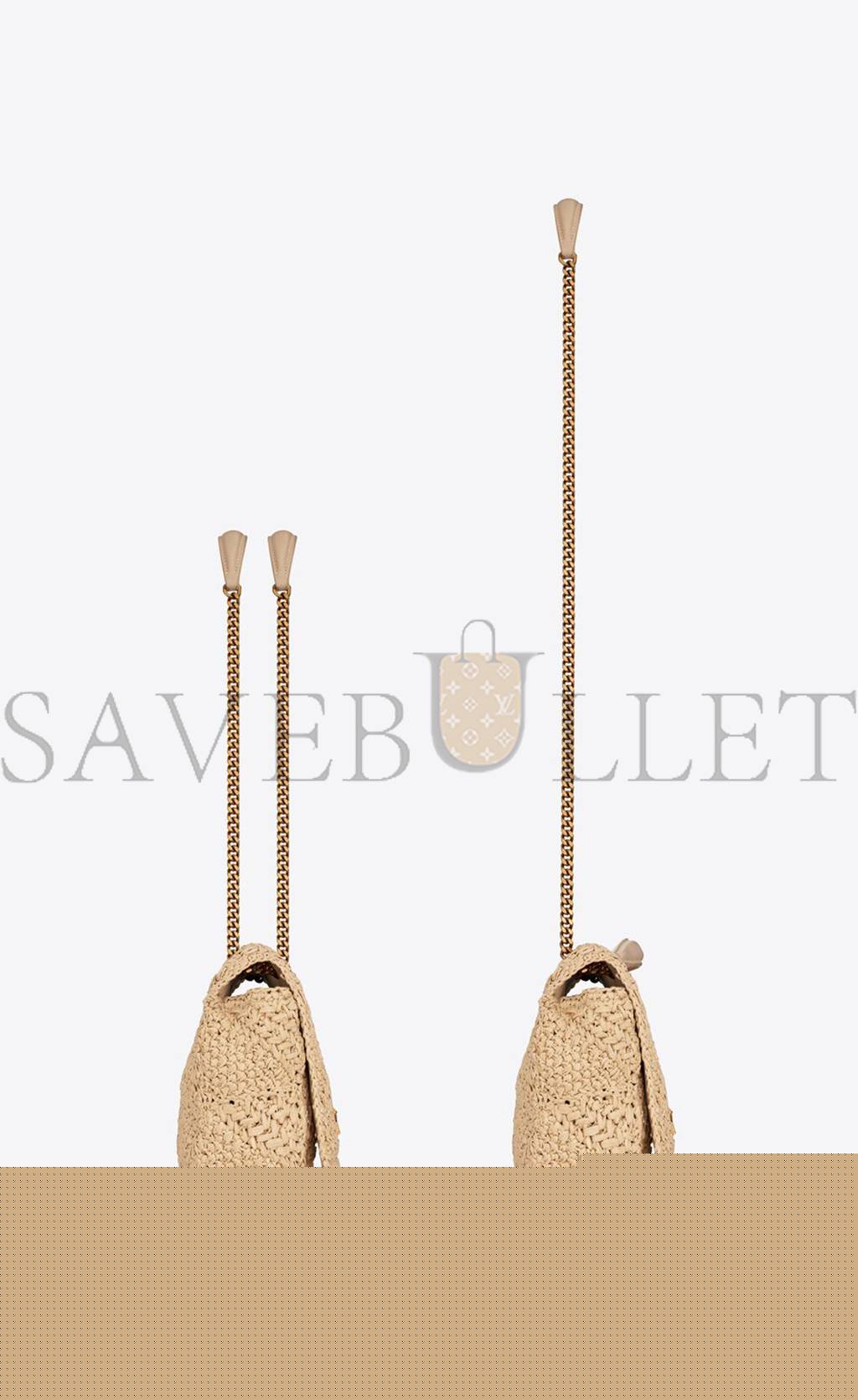 Y*L jamie medium chain bag in raffia 515821gaaat2087 (25*15*7.5cm)