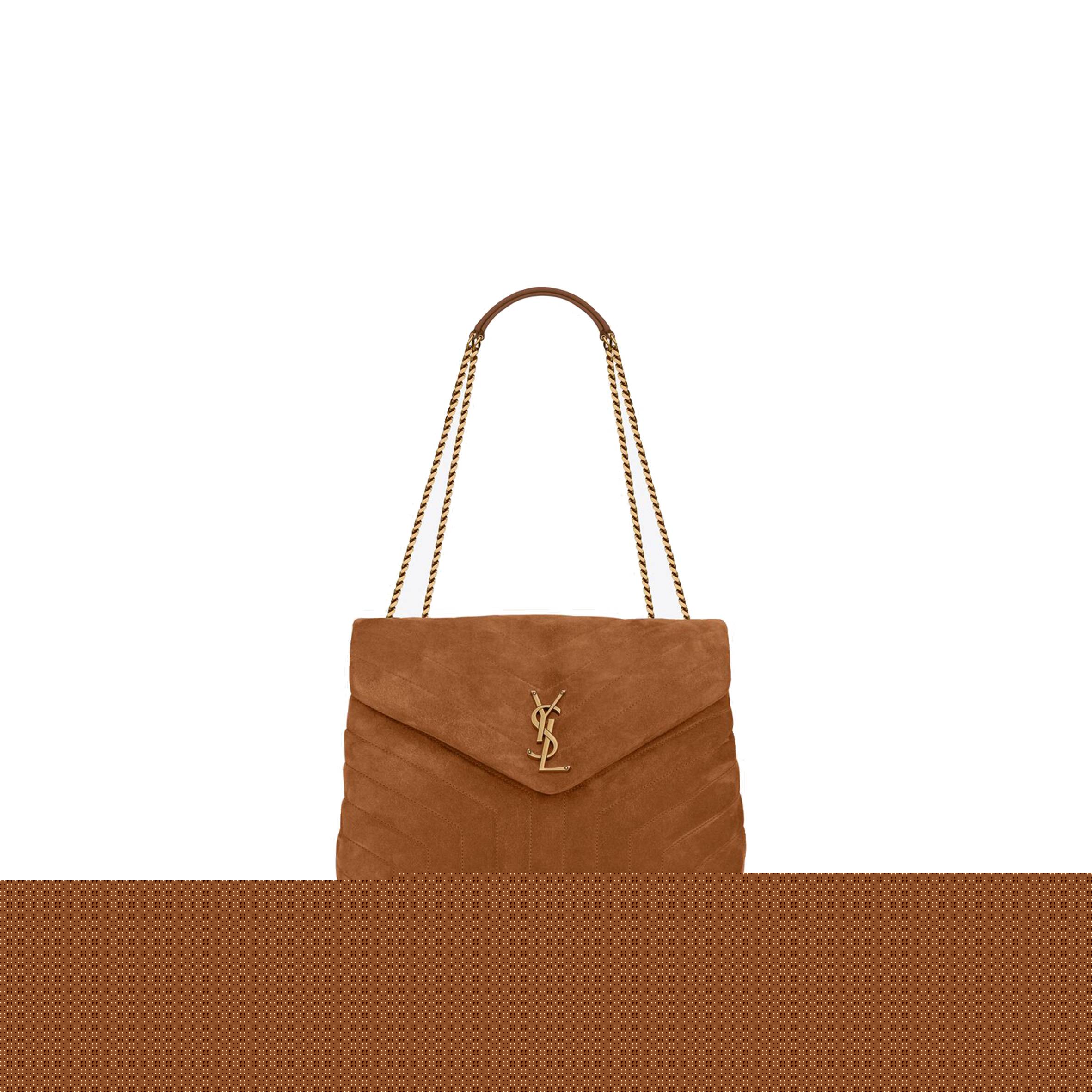 Y*L loulou medium chain bag in quilted suede 5749461u8c77761 (32*22*12cm)