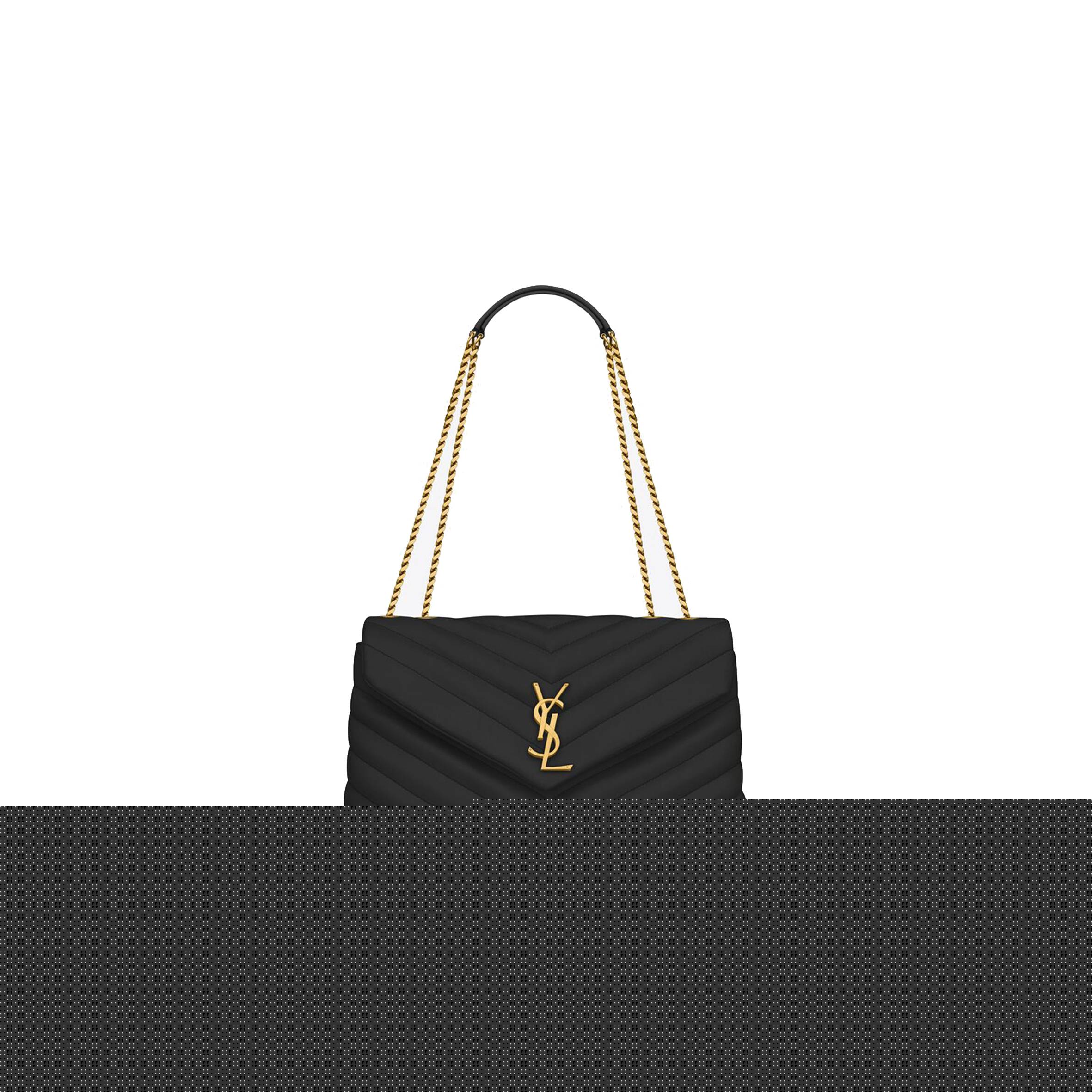 Y*L loulou medium chain bag in quilted leather 574946dv7271000 (32*22*12cm)