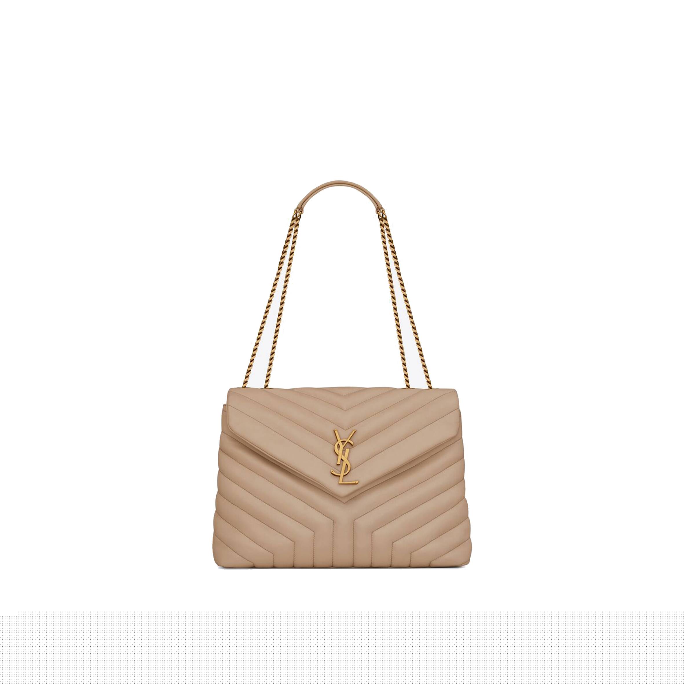 Y*L loulou medium chain bag in quilted leather 574946dv7272721 (32*22*12cm)