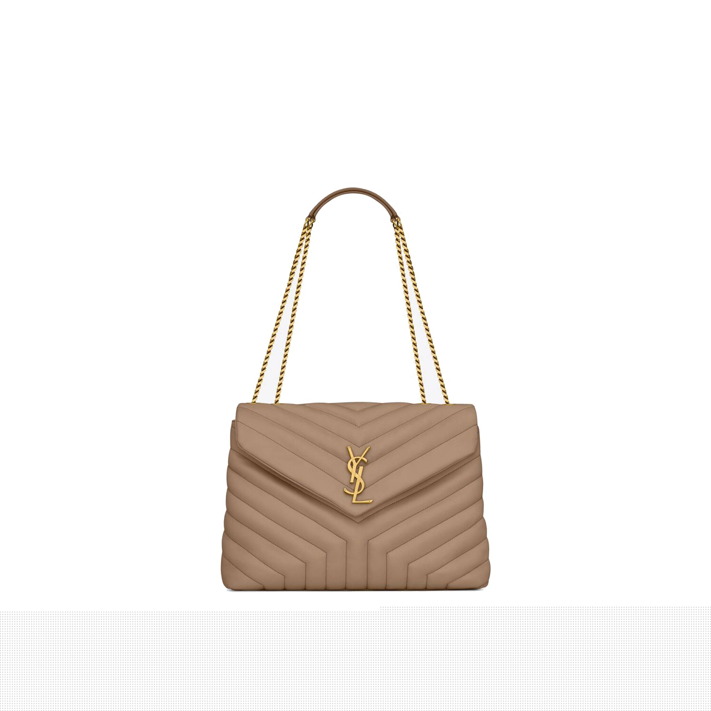 Y*L loulou medium chain bag in quilted leather 574946dv7272826 (32*22*12cm)