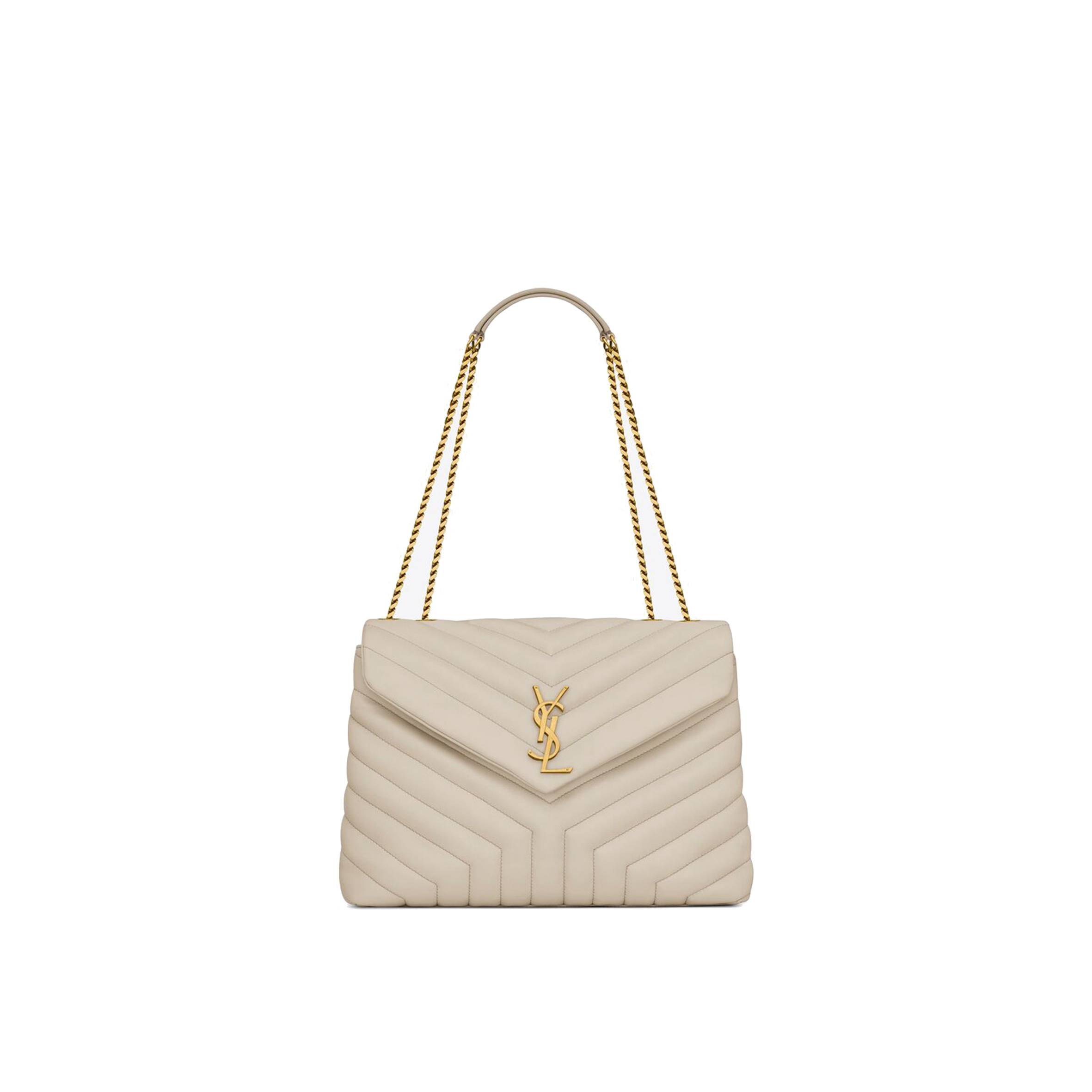 Y*L loulou medium chain bag in quilted leather 574946dv7279207 (32*22*12cm)