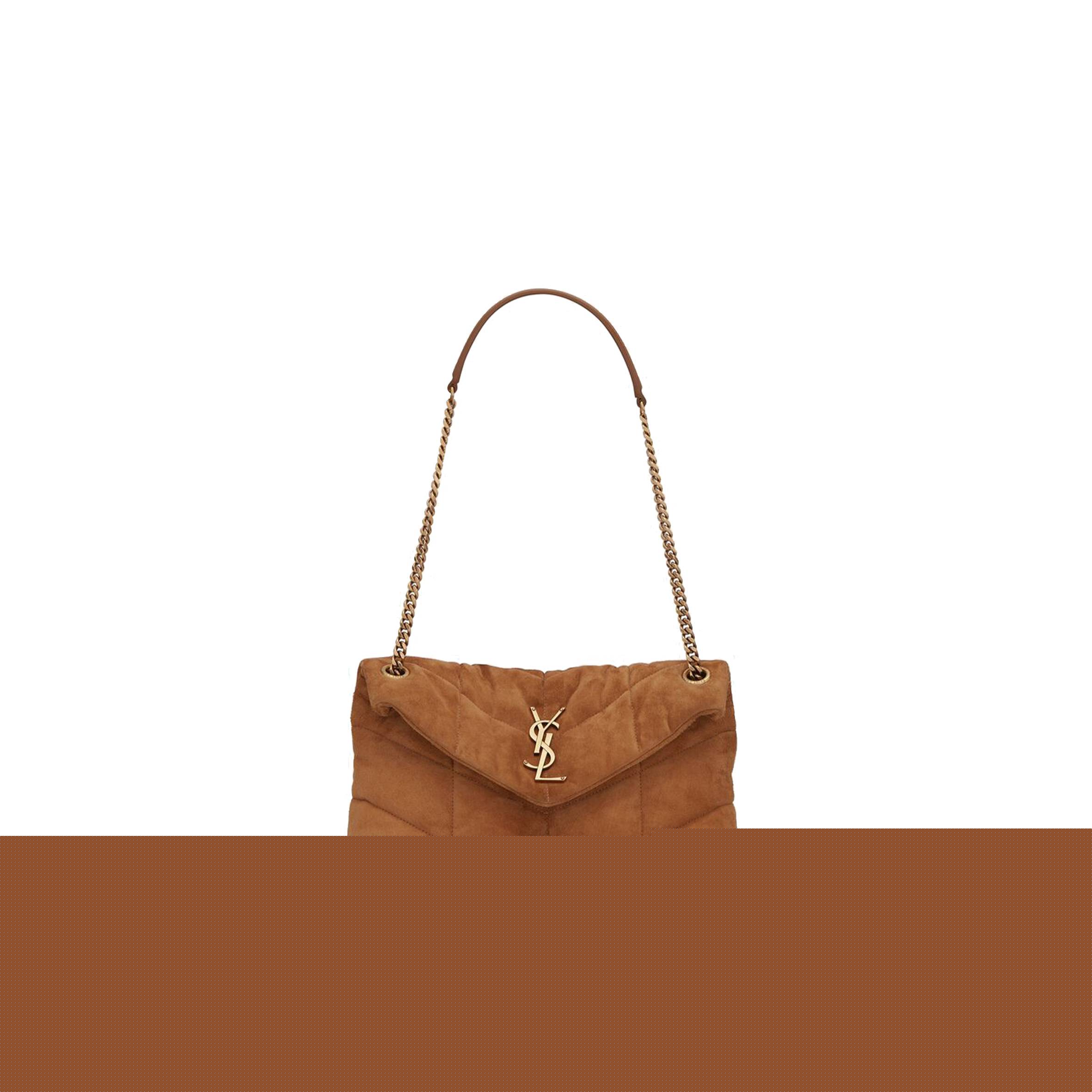 Y*L puffer small chain bag in quilted suede 5774761u8377761 (29*17*11cm)