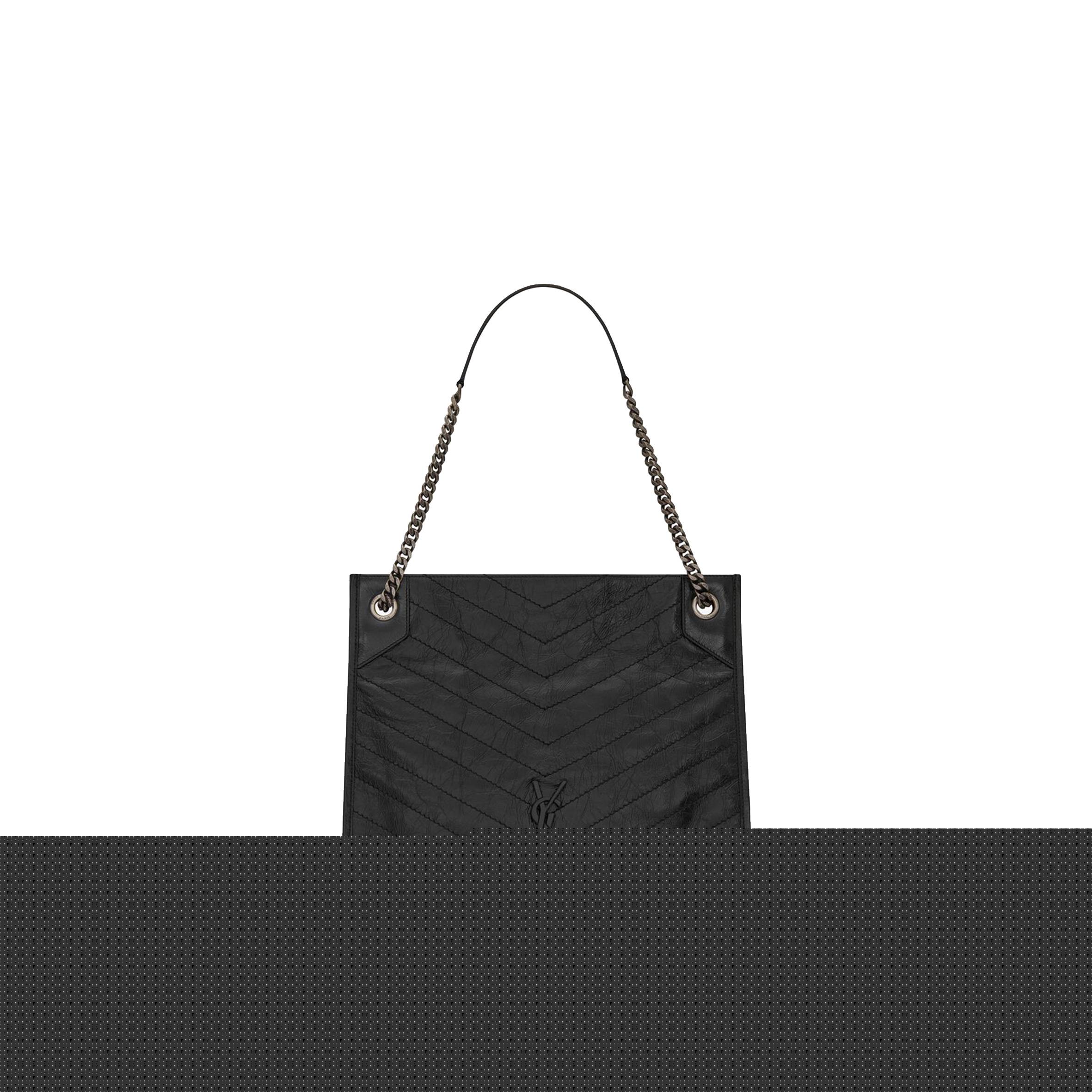 Y*L niki medium shopping bag in crinkled vintage leather 5779990en041000 (33*27*11.5cm)