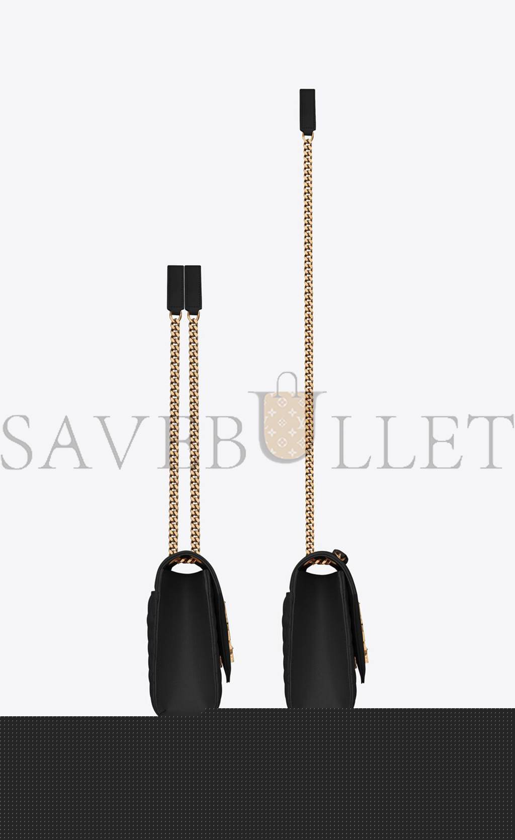 Y*L envelope medium chain bag in mix matelassé grain de poudre embossed leather 600185bow911000 (24*17.5*6cm)