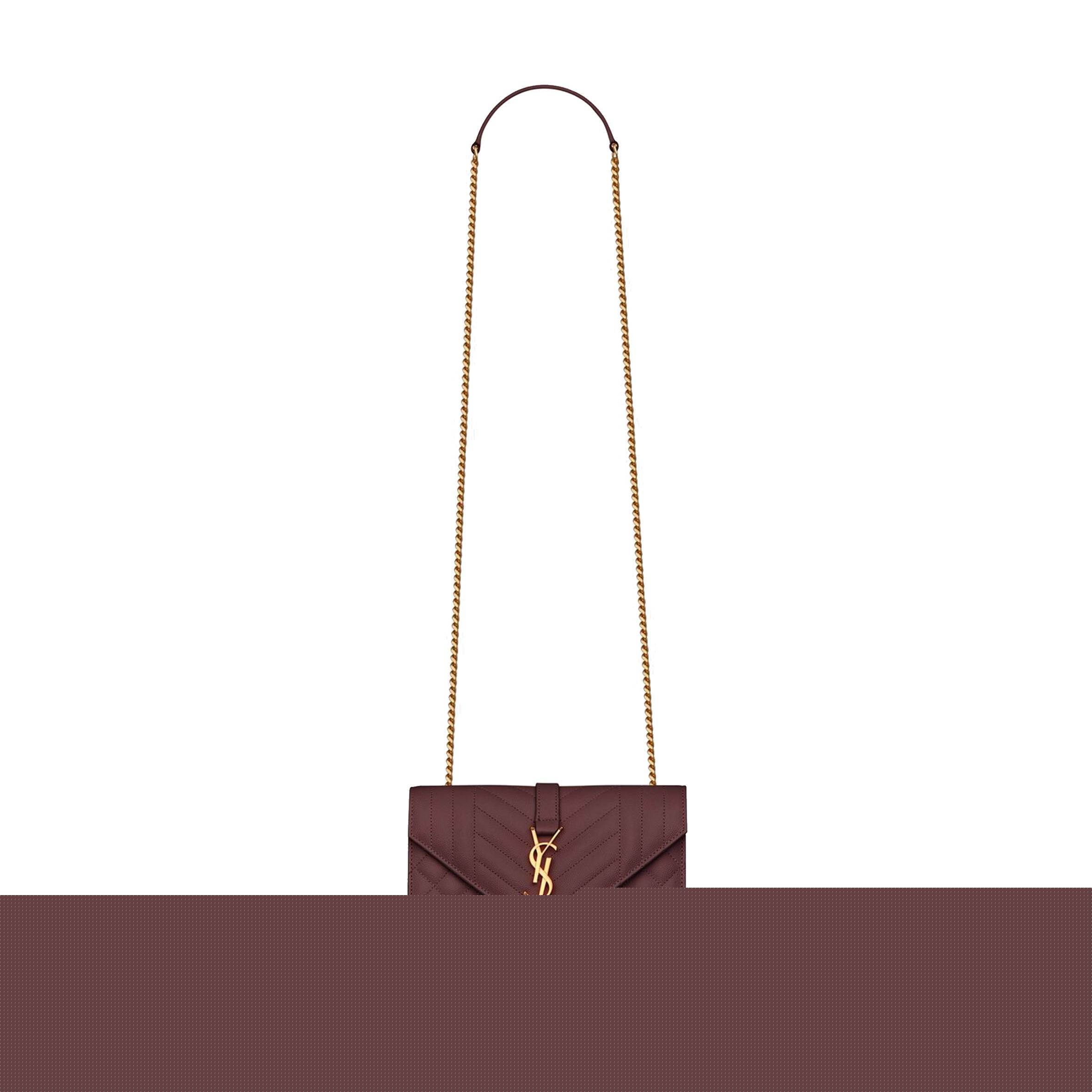 Y*L envelope small bag in mix matelassé grain de poudre embossed leather 600195bow916475 (21*13*6cm)