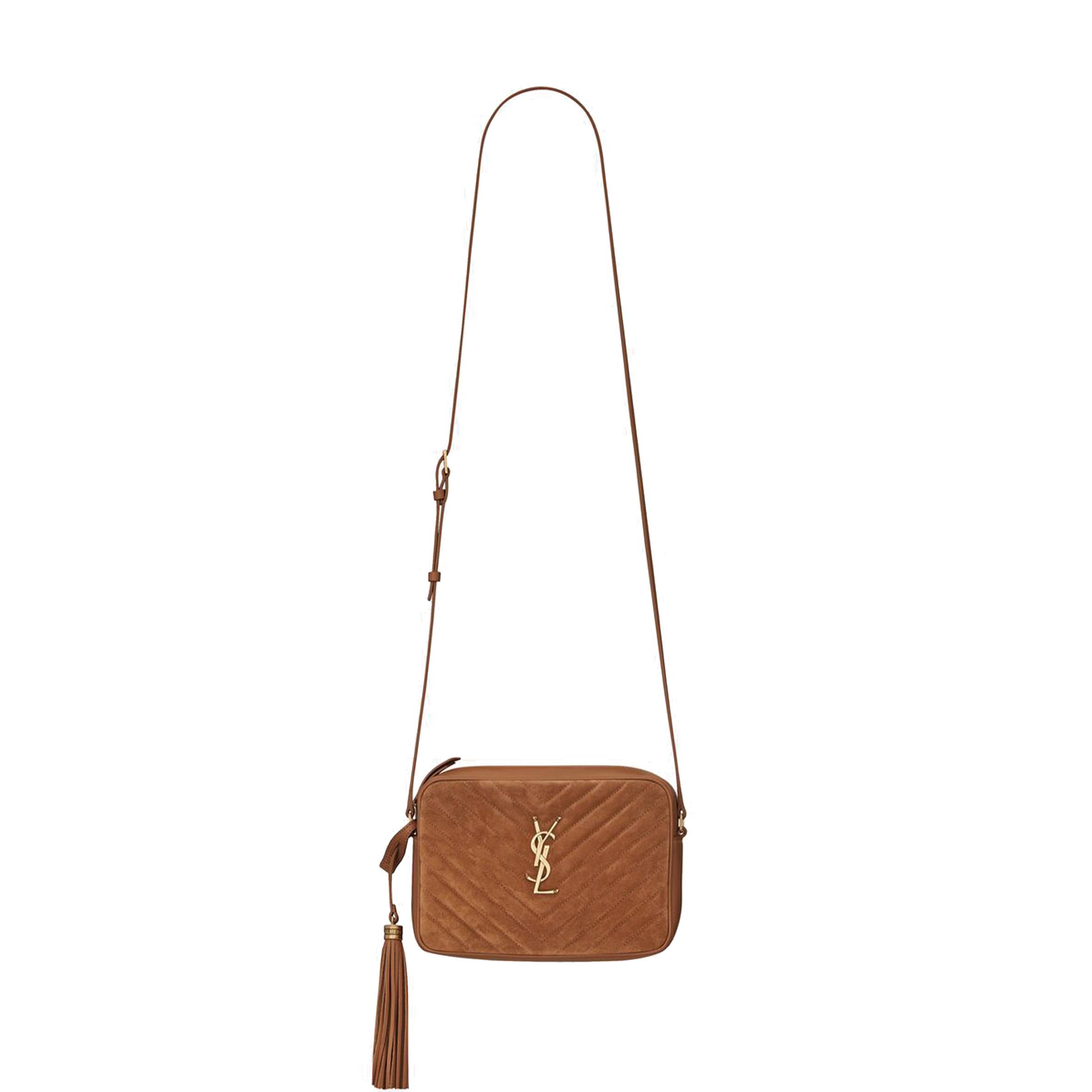 Y*L lou camera bag in quilted suede and smooth leather 6125441s7r77761 (23*16*6cm)