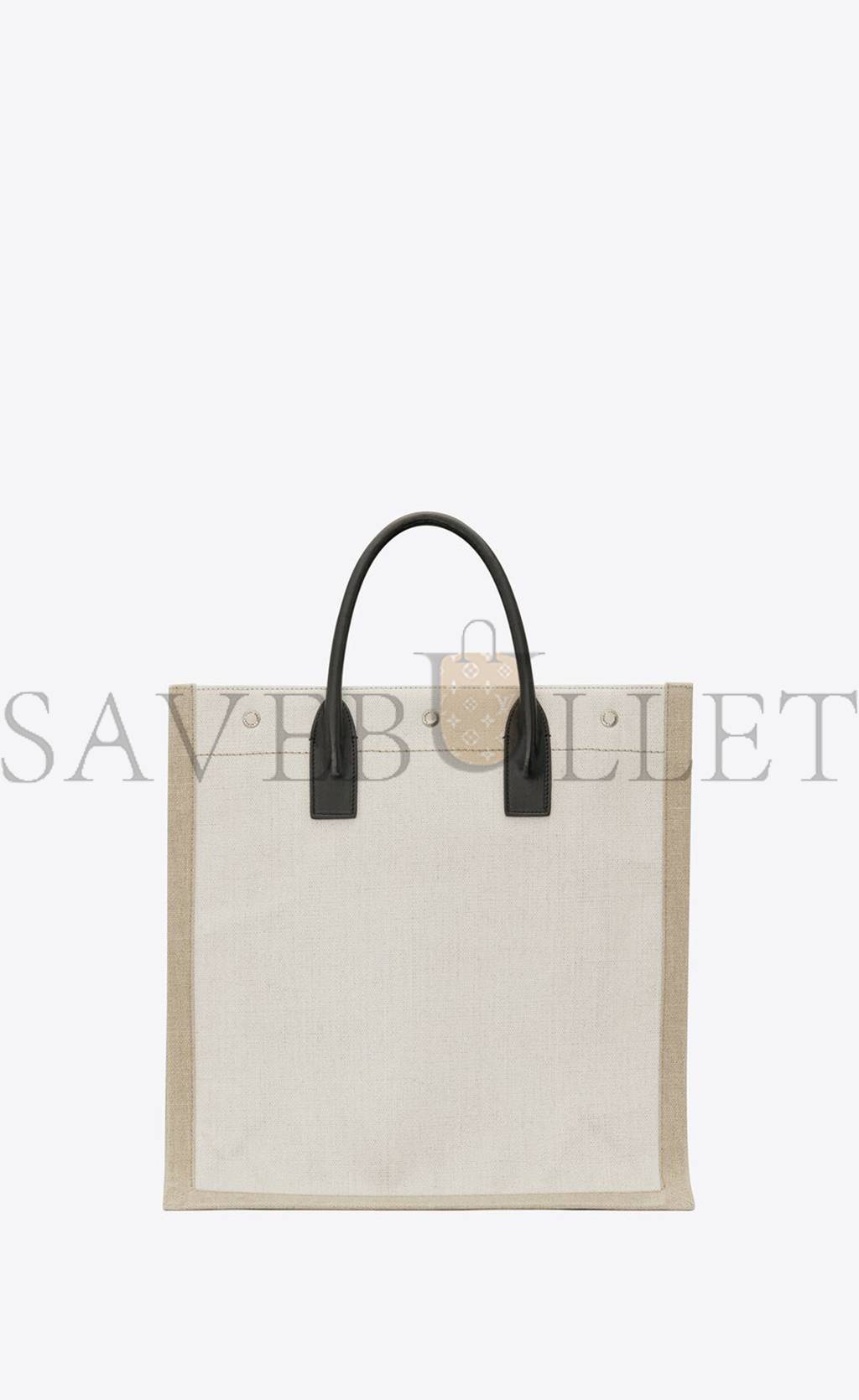 Y*L rive gauche ns shopping bag in linen and cotton 6316829j52e9280 (39*38*17cm)