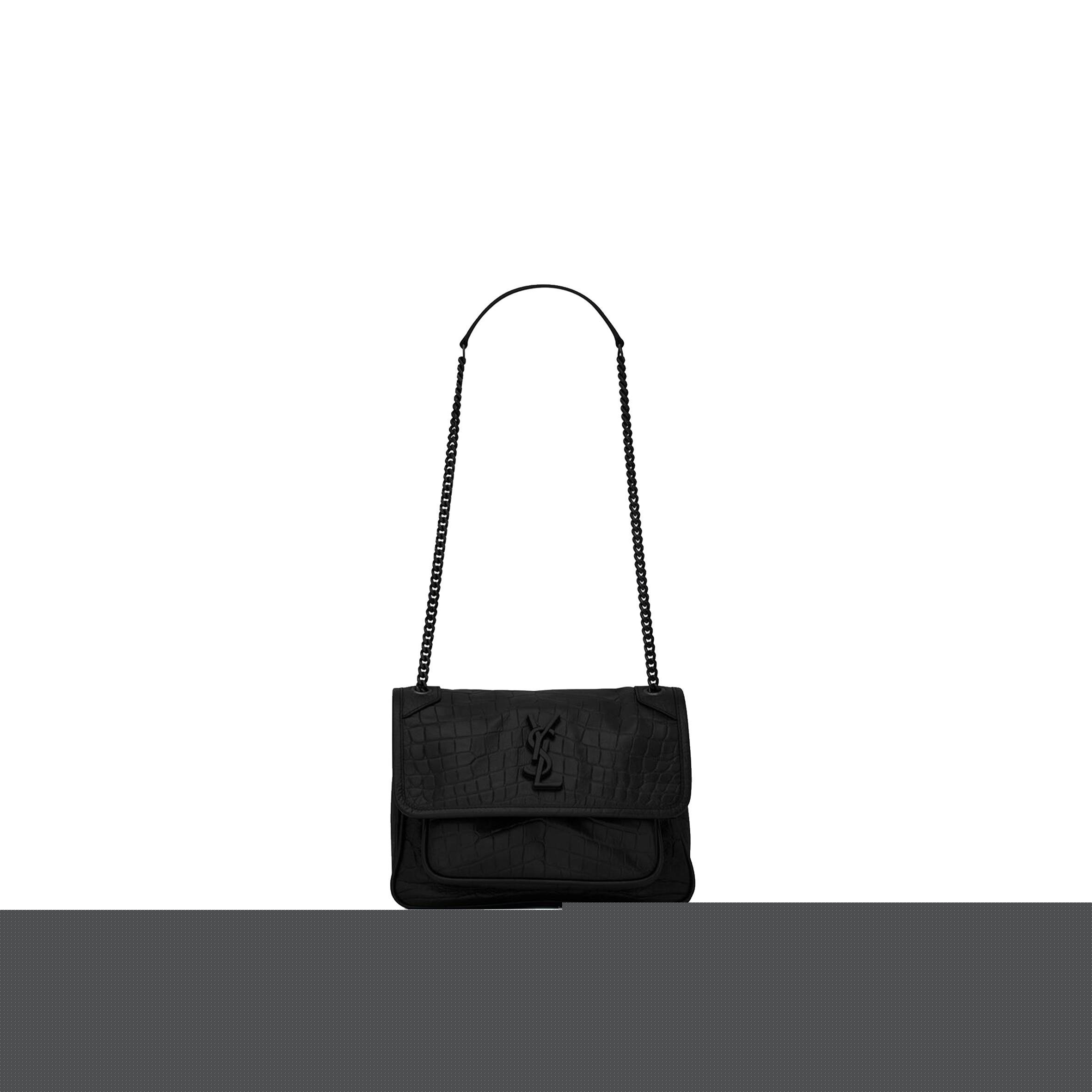 Y*L niki baby chain bag in crocodile-embossed leather 6331511k00u1000 (21*16*7.5cm)