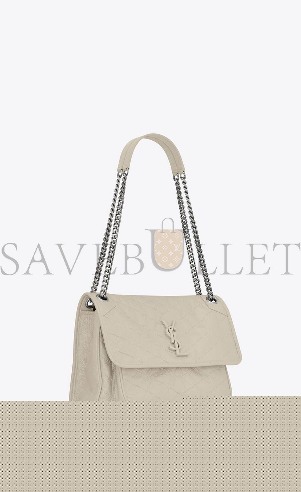 Y*L niki medium chain bag in crinkled vintage leather 6331580en049207 (28*20*8.5cm)