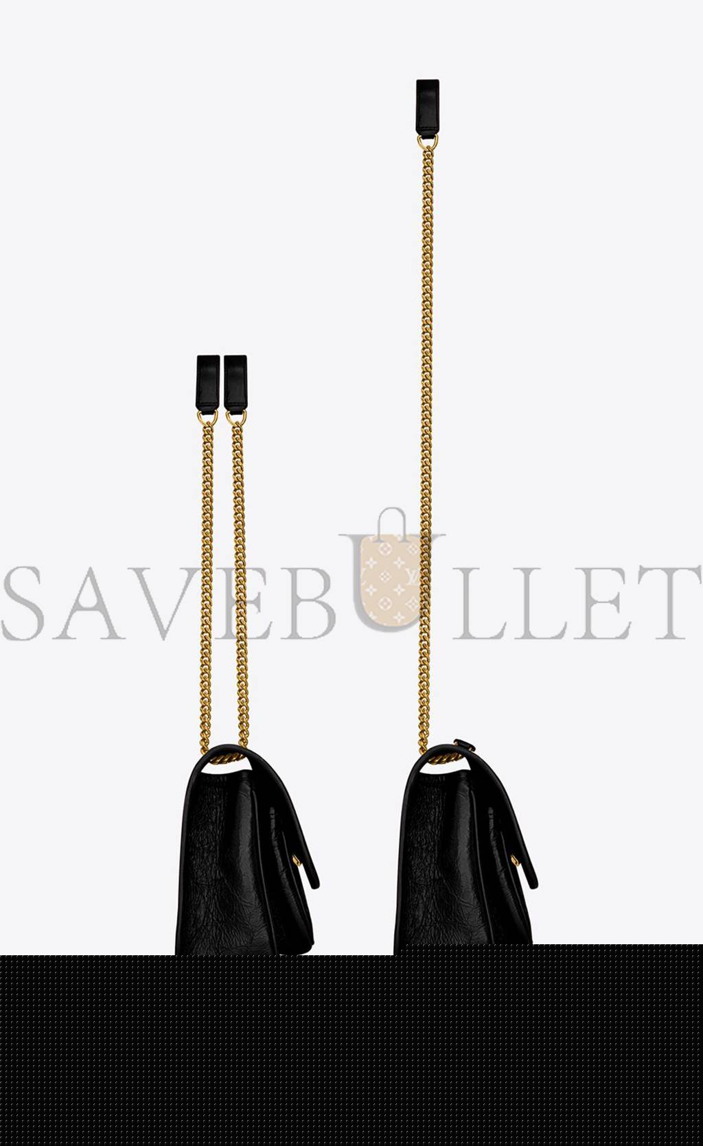 Y*L niki baby chain bag in crinkled vintage leather 6331600en071000 (21*16*7.5cm)